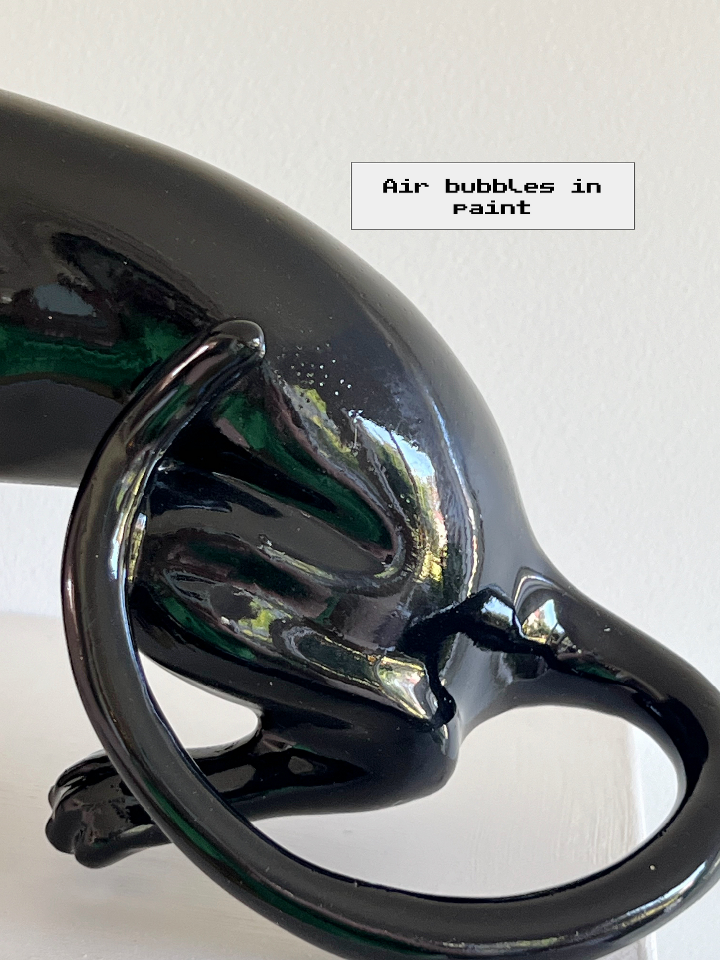 Flawed Small Panther Statue