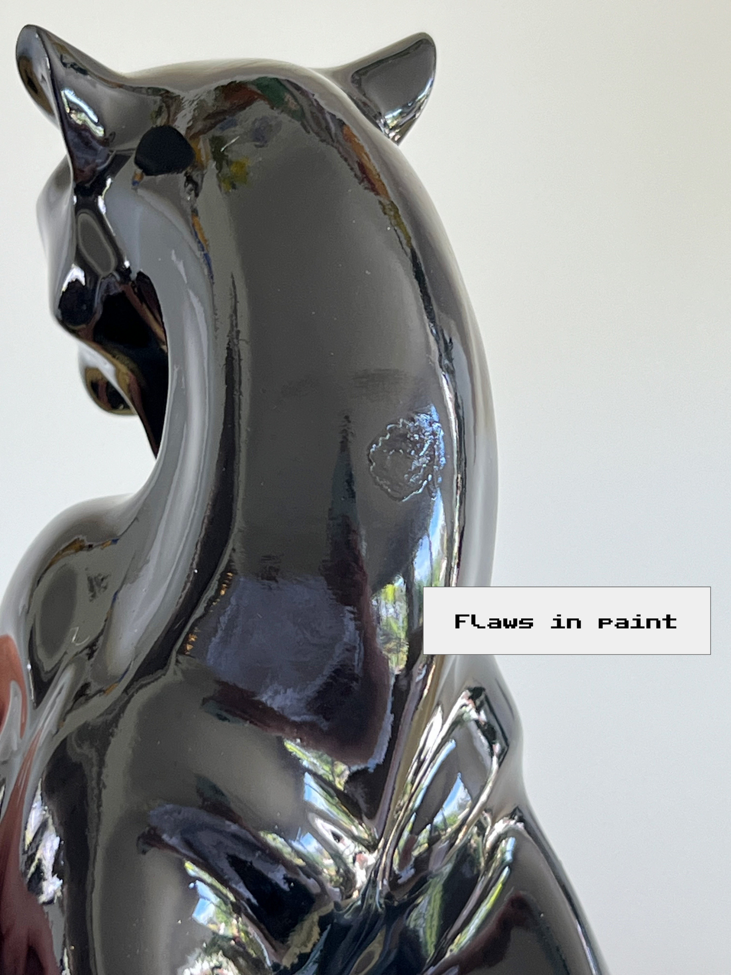 Flawed Small Panther Statue