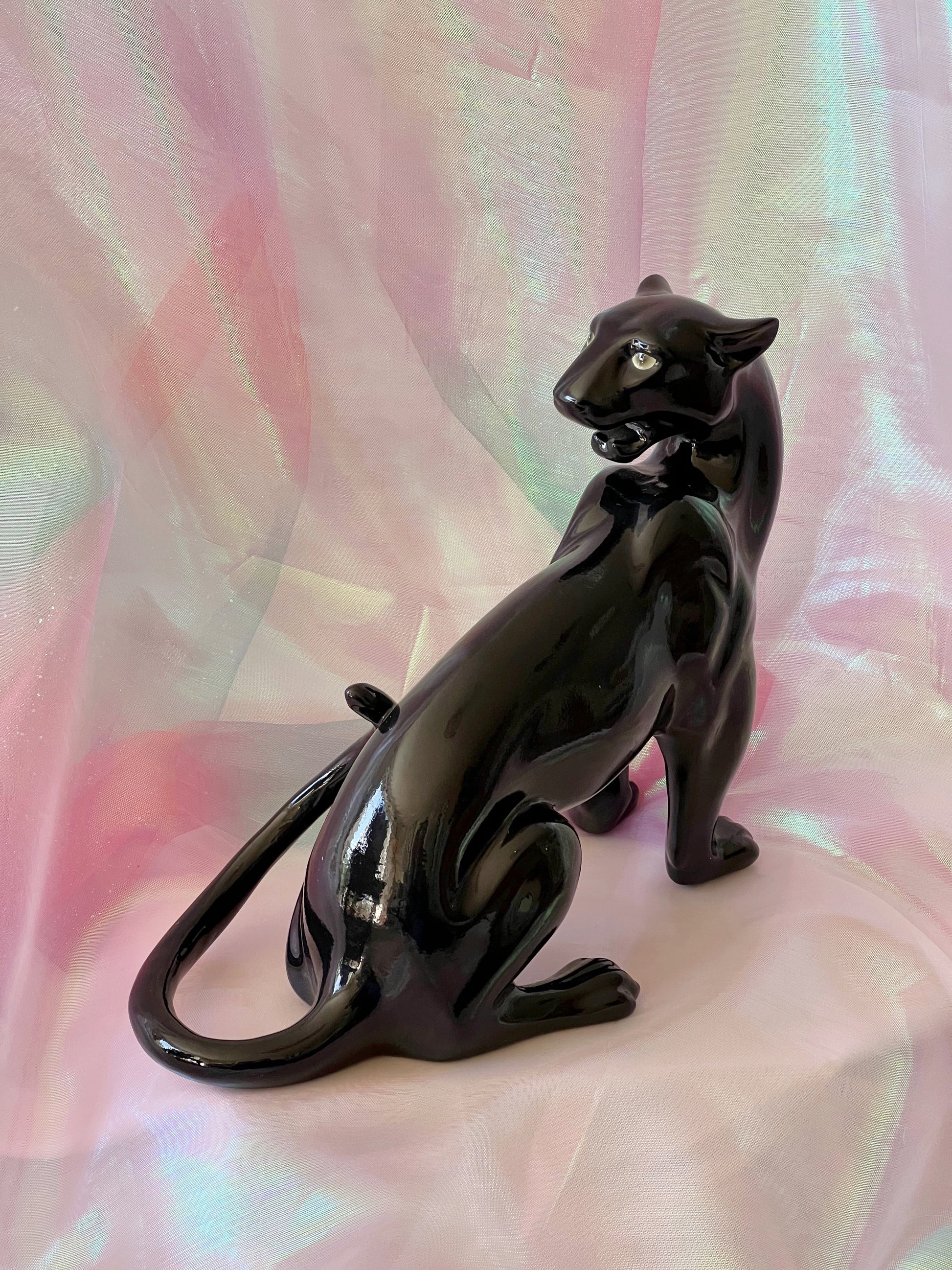 black panther statue