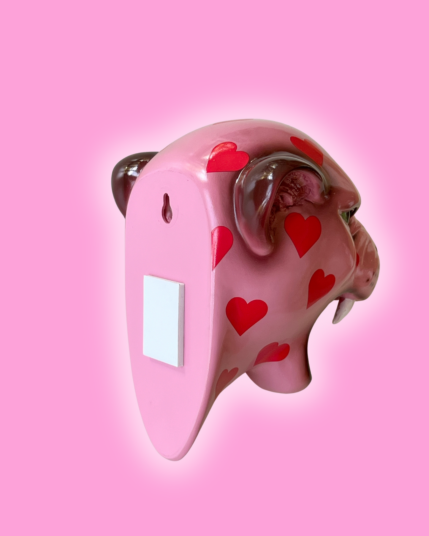 Heartbreaker the Love Heart Leopard Wall Mounted Head