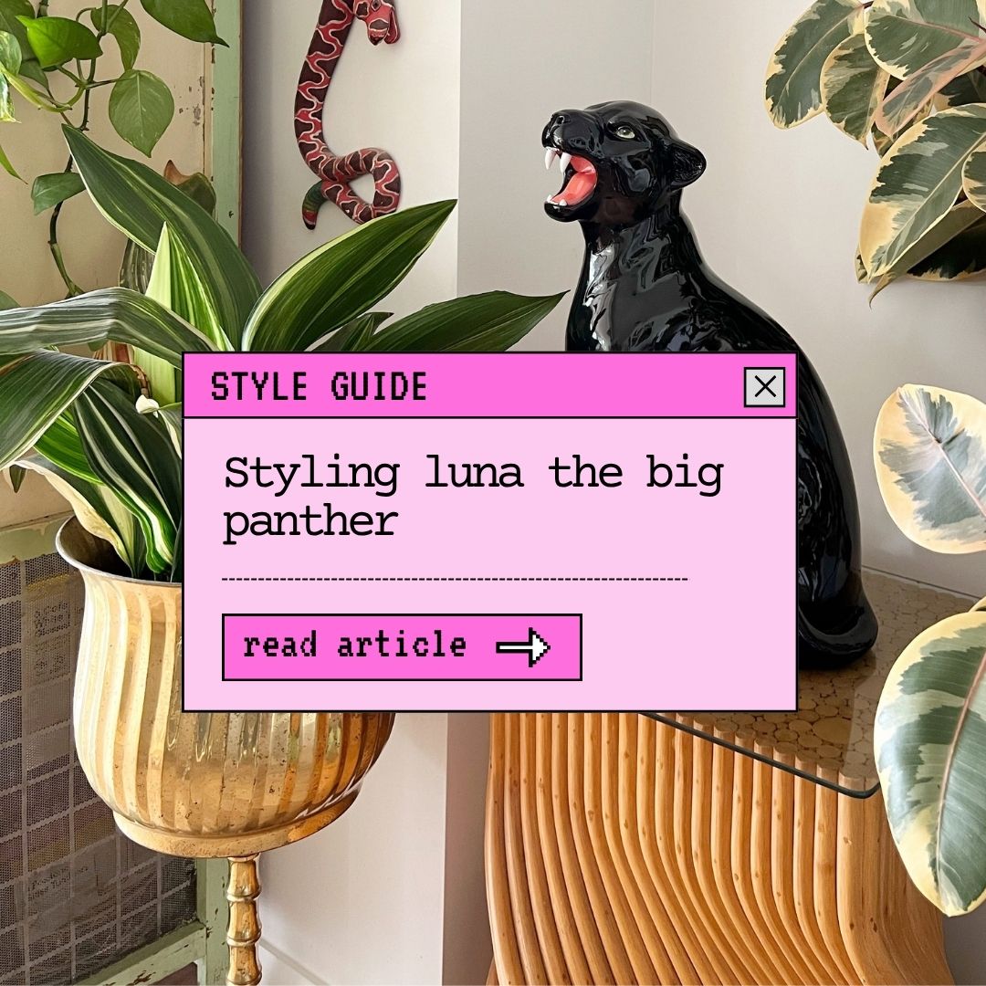 A Guardian for Your Home: Luna the Big Panther Statue