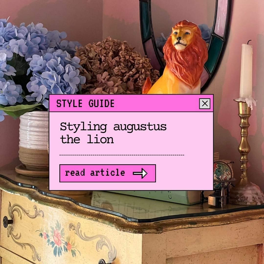 Styling Augustus the Lion - A Majestic Study Buddy