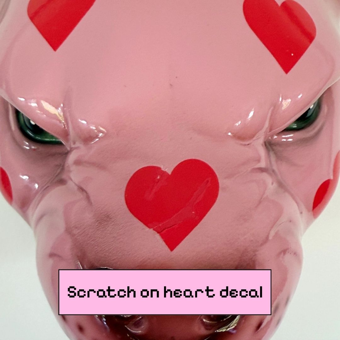 Flawed Valentina the Love Heart Leopard Statue