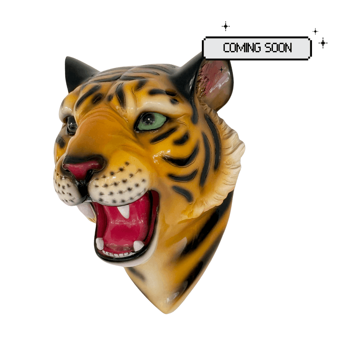 Blaze the Tiger Wall Mounted Head