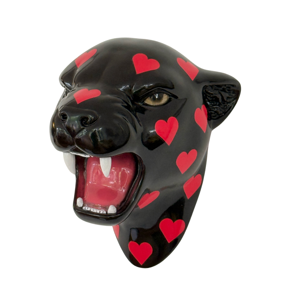 Scarlet the Love Heart Leopard Wall Mounted Head