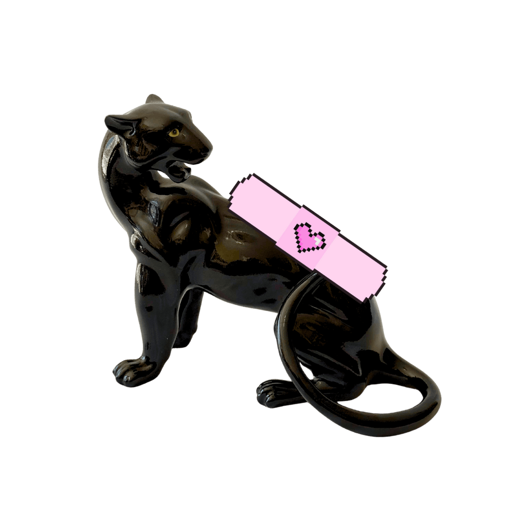 Flawed Onyx the Panther Statue