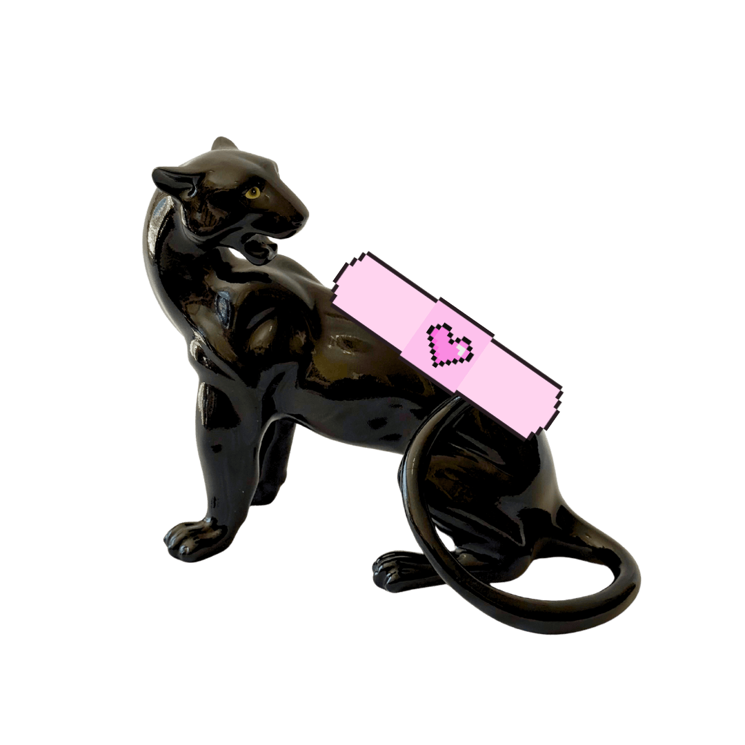 Flawed Onyx the Panther Statue