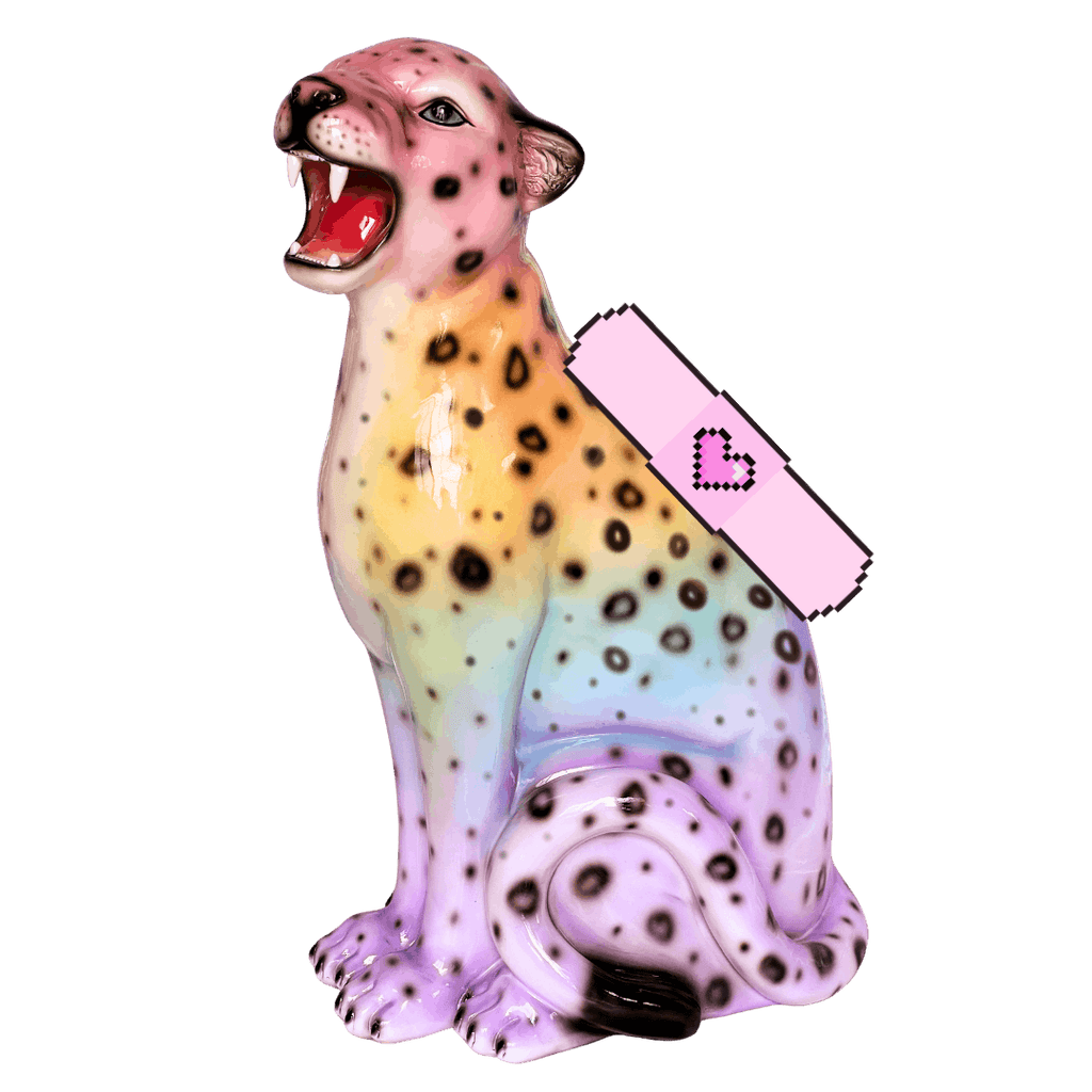 Flawed Opal the Rainbow Leopard Statue
