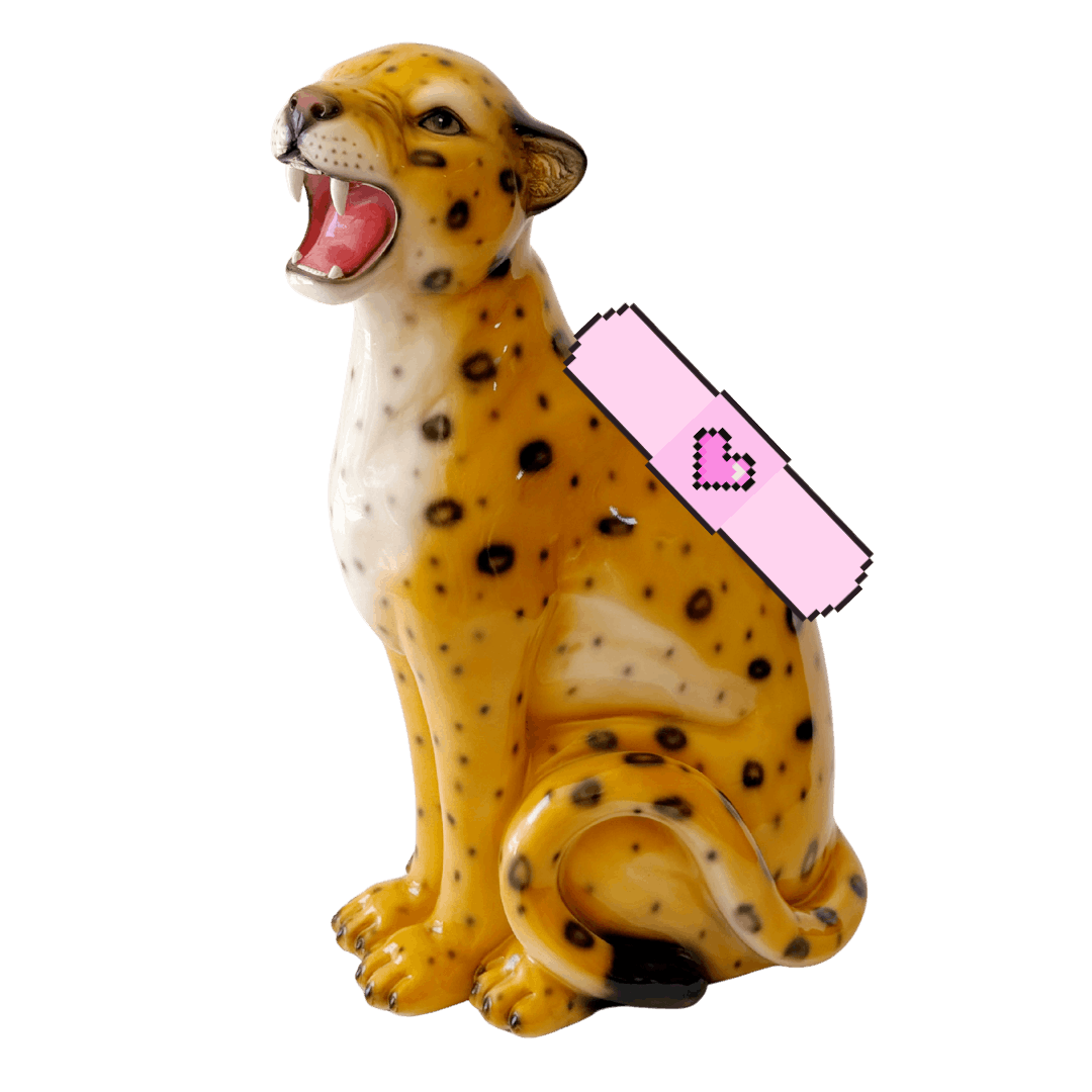 Flawed Marigold the Natural Leopard Statue