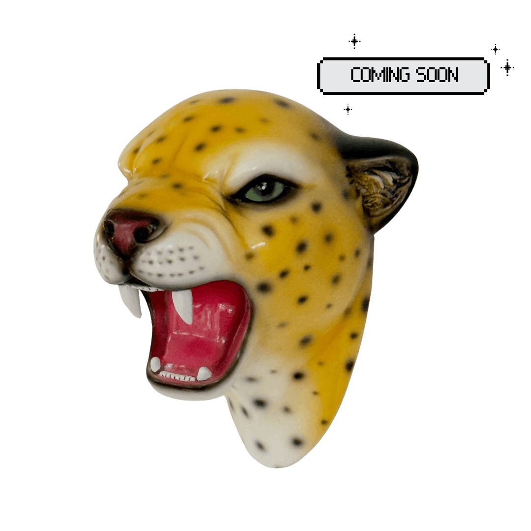 Saffron the Natural Leopard Wall Mounted Head