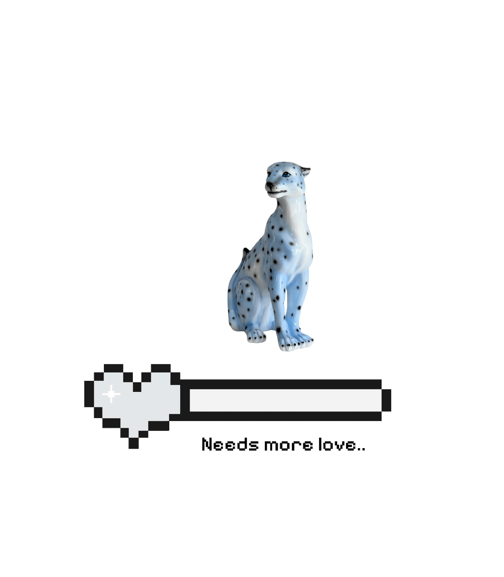 Mini Sky Blue Leopard