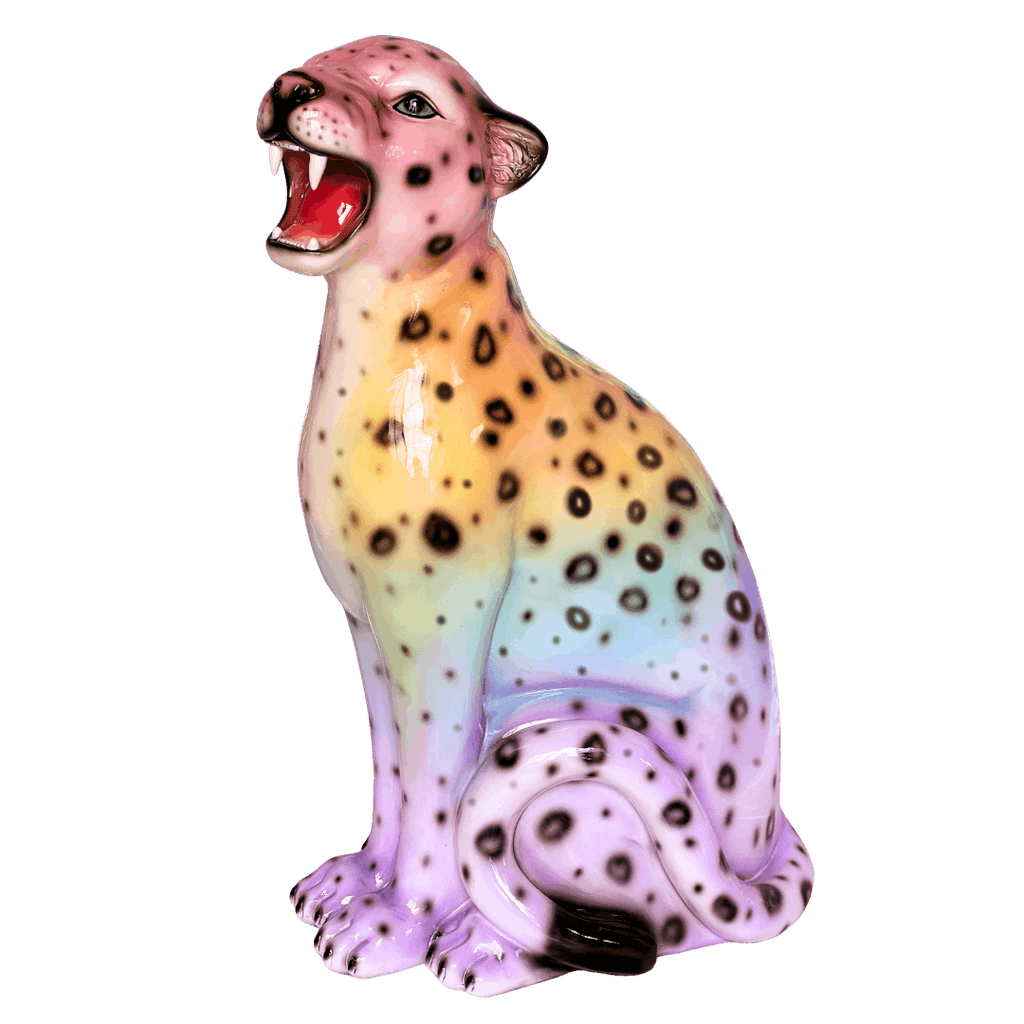 Opal the Rainbow Leopard Statue