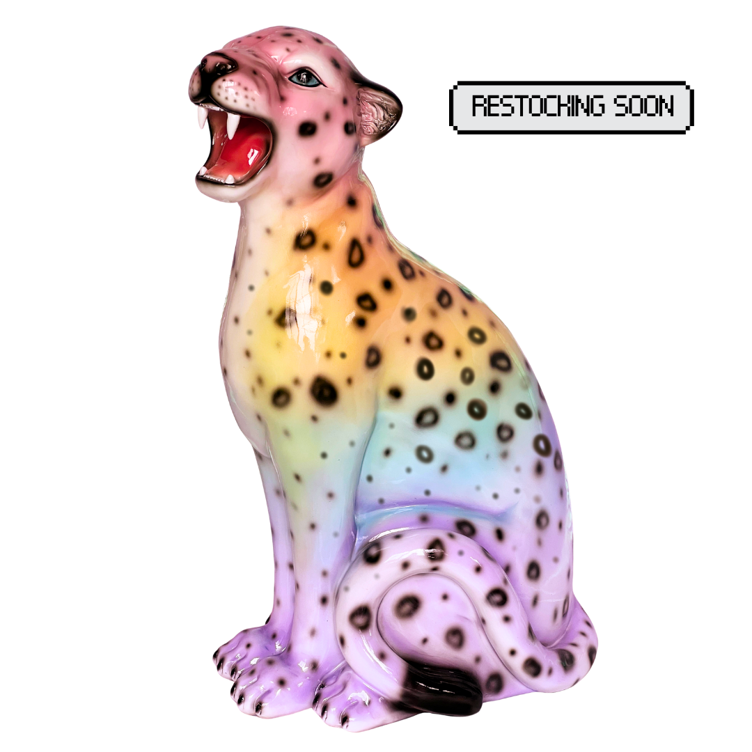 Opal the Rainbow Leopard Statue