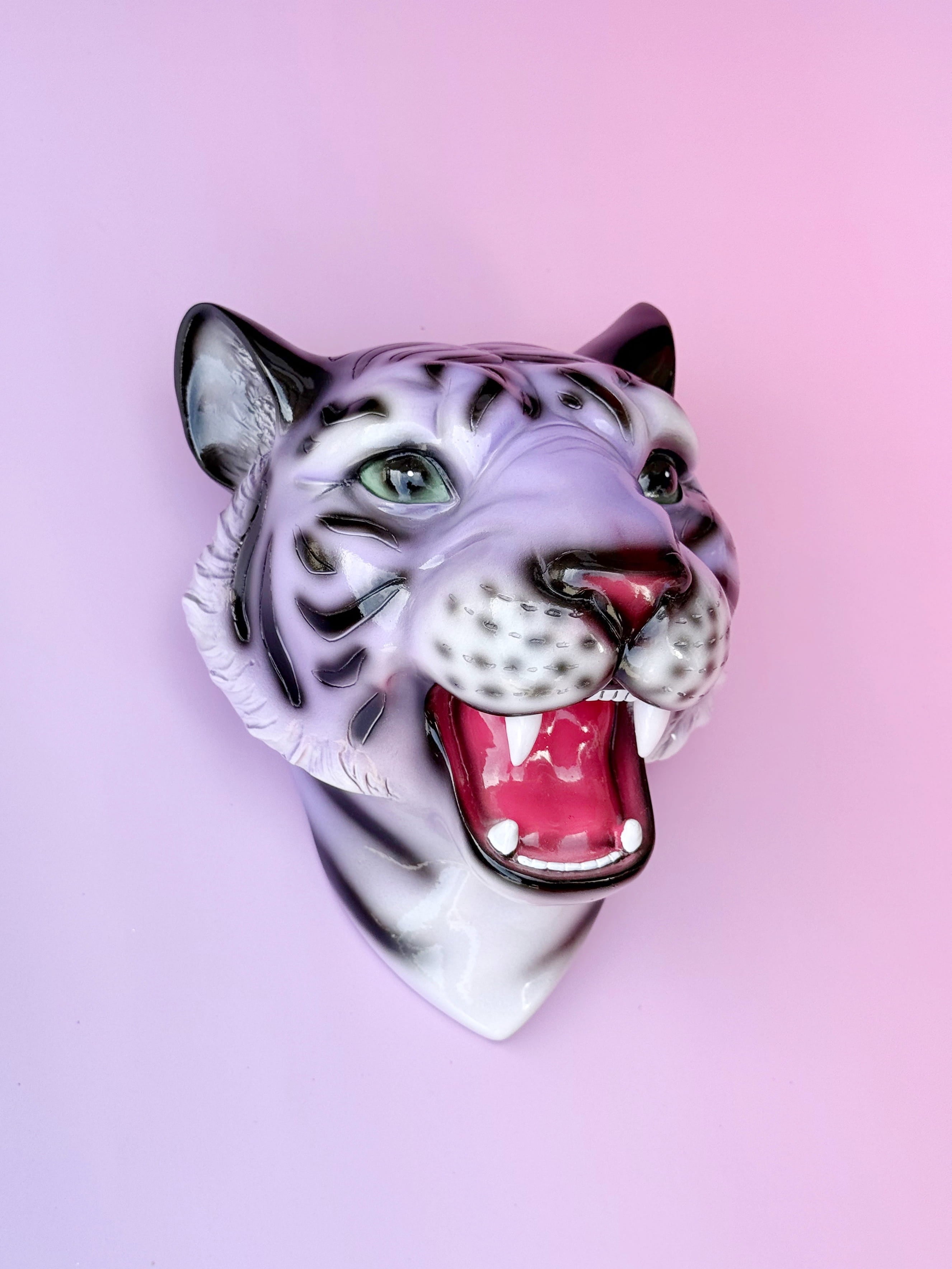COMING SOON Amethyst the Purple Tiger Wall Mounted Head