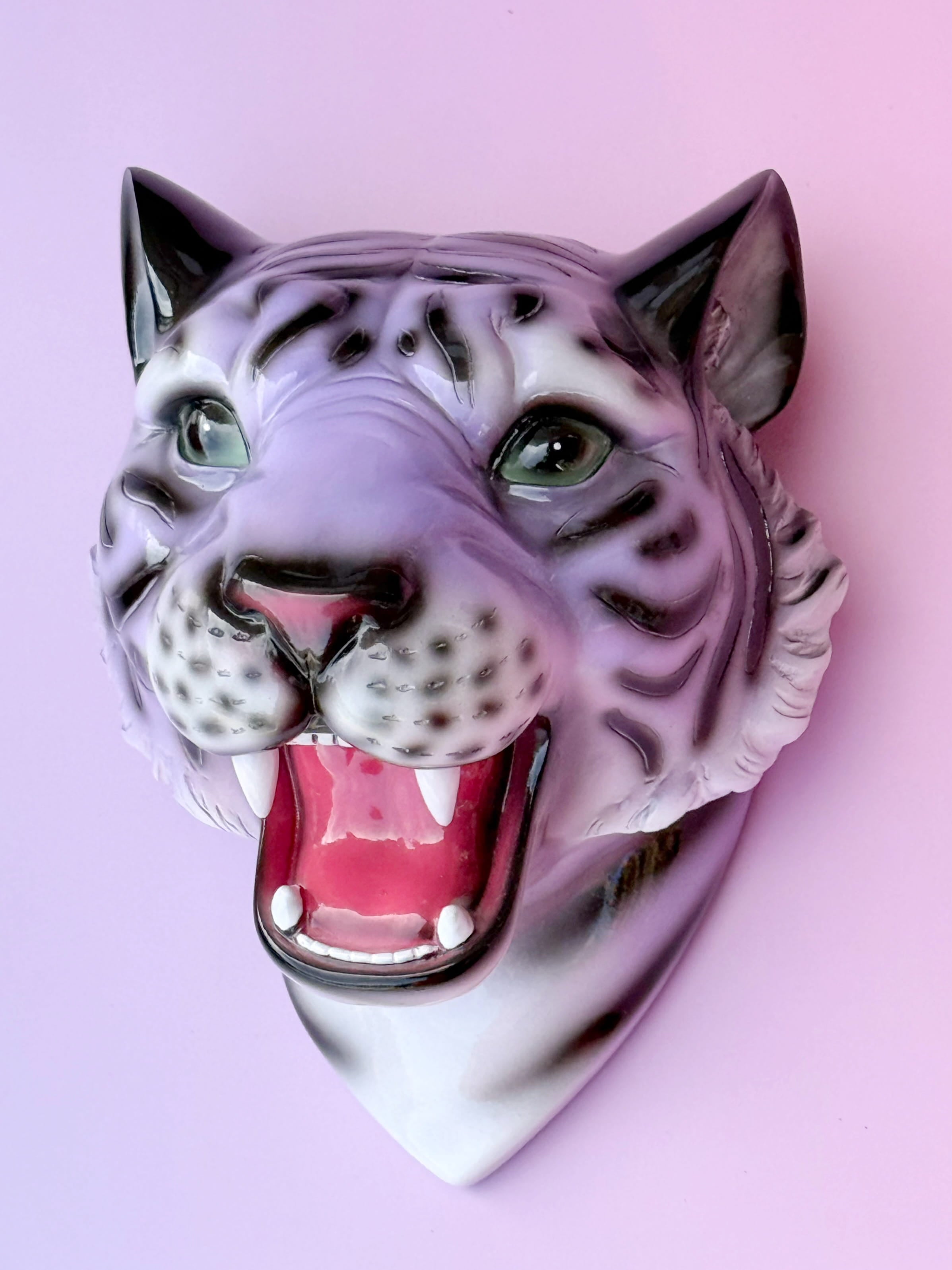 COMING SOON Amethyst the Purple Tiger Wall Mounted Head