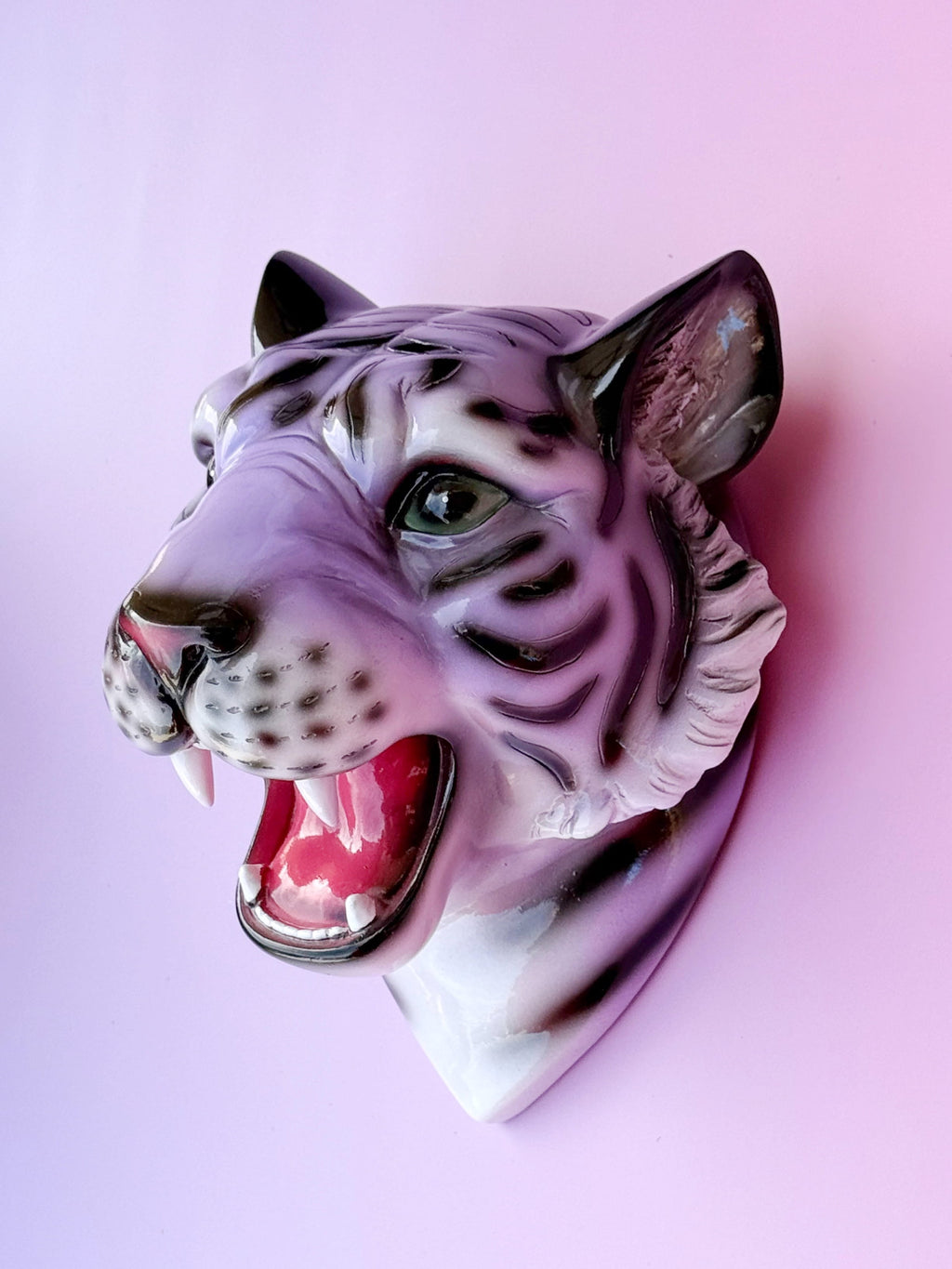 COMING SOON Amethyst the Purple Tiger Wall Mounted Head