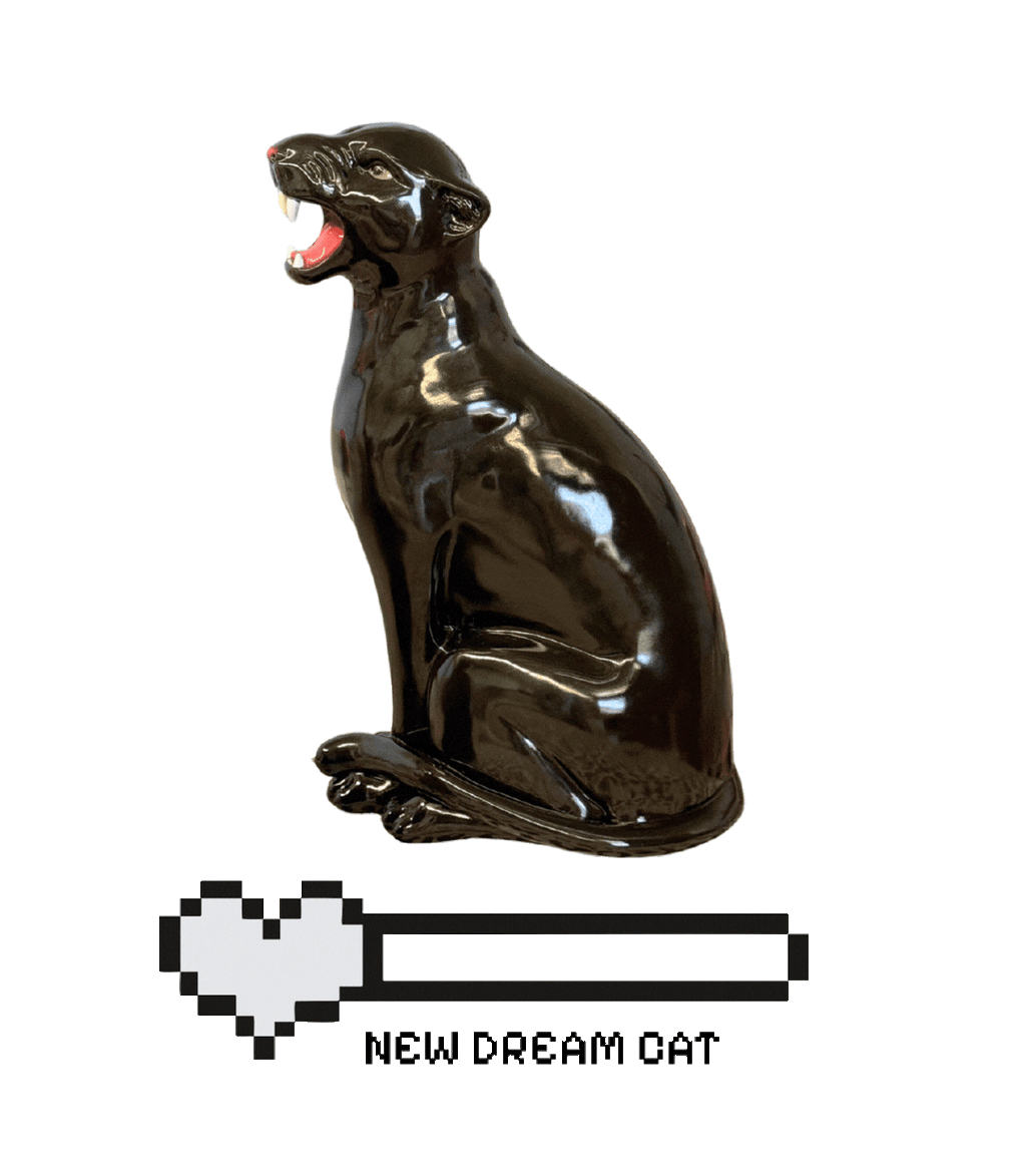 80cm Panther Statue