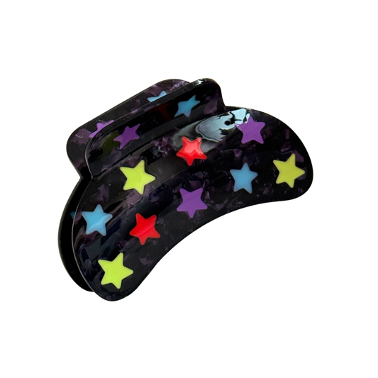 Neon Galaxy Hair Claw Clip