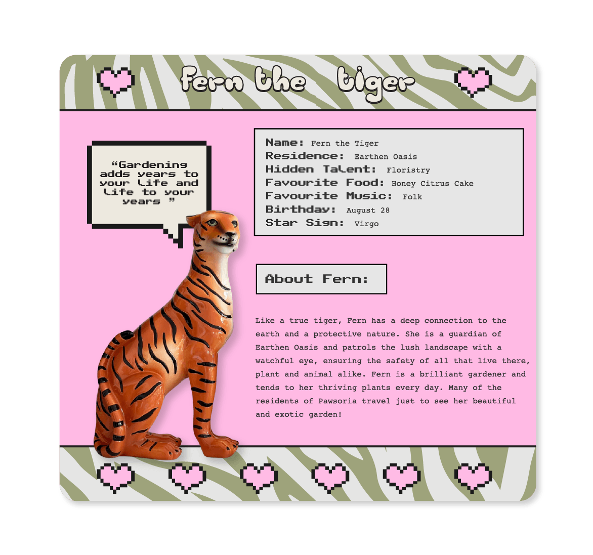 Fern the Tiger Statue