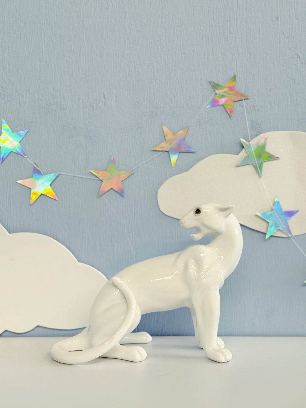 Cloud the White Panther Statue
