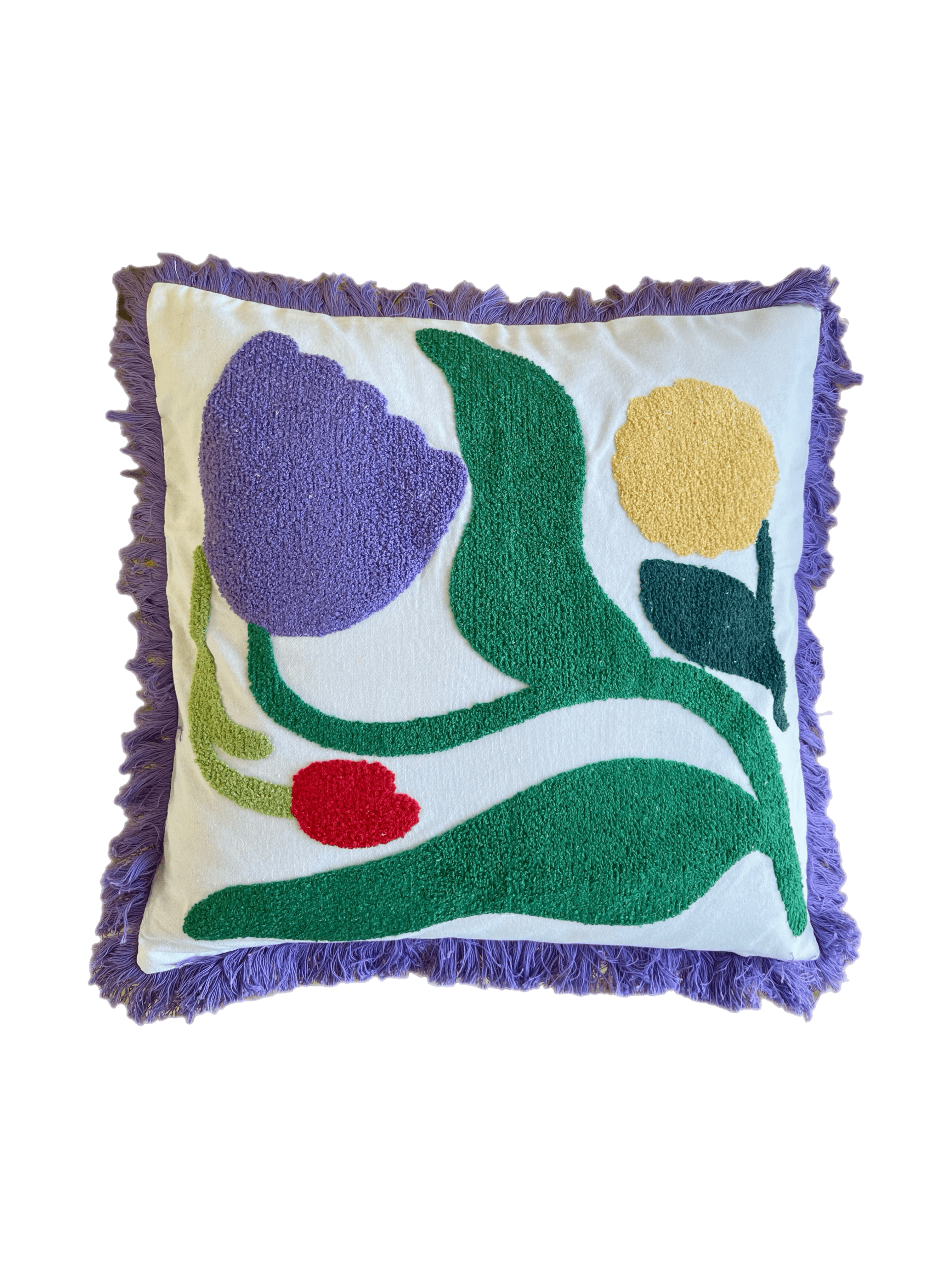 flower pattern cushion cover
