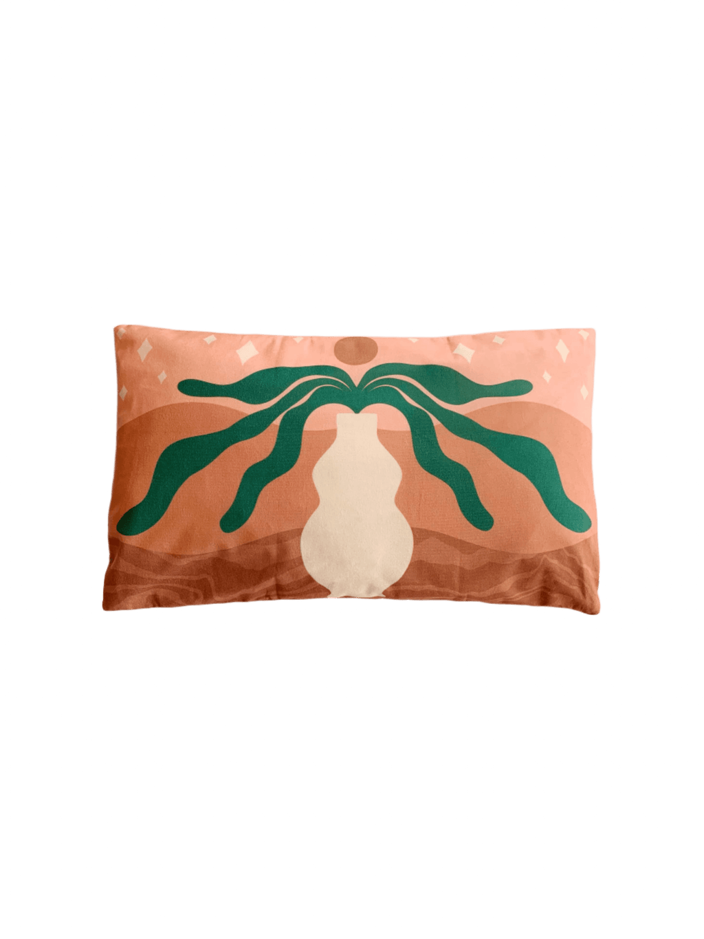desert scene and vase cushion cover