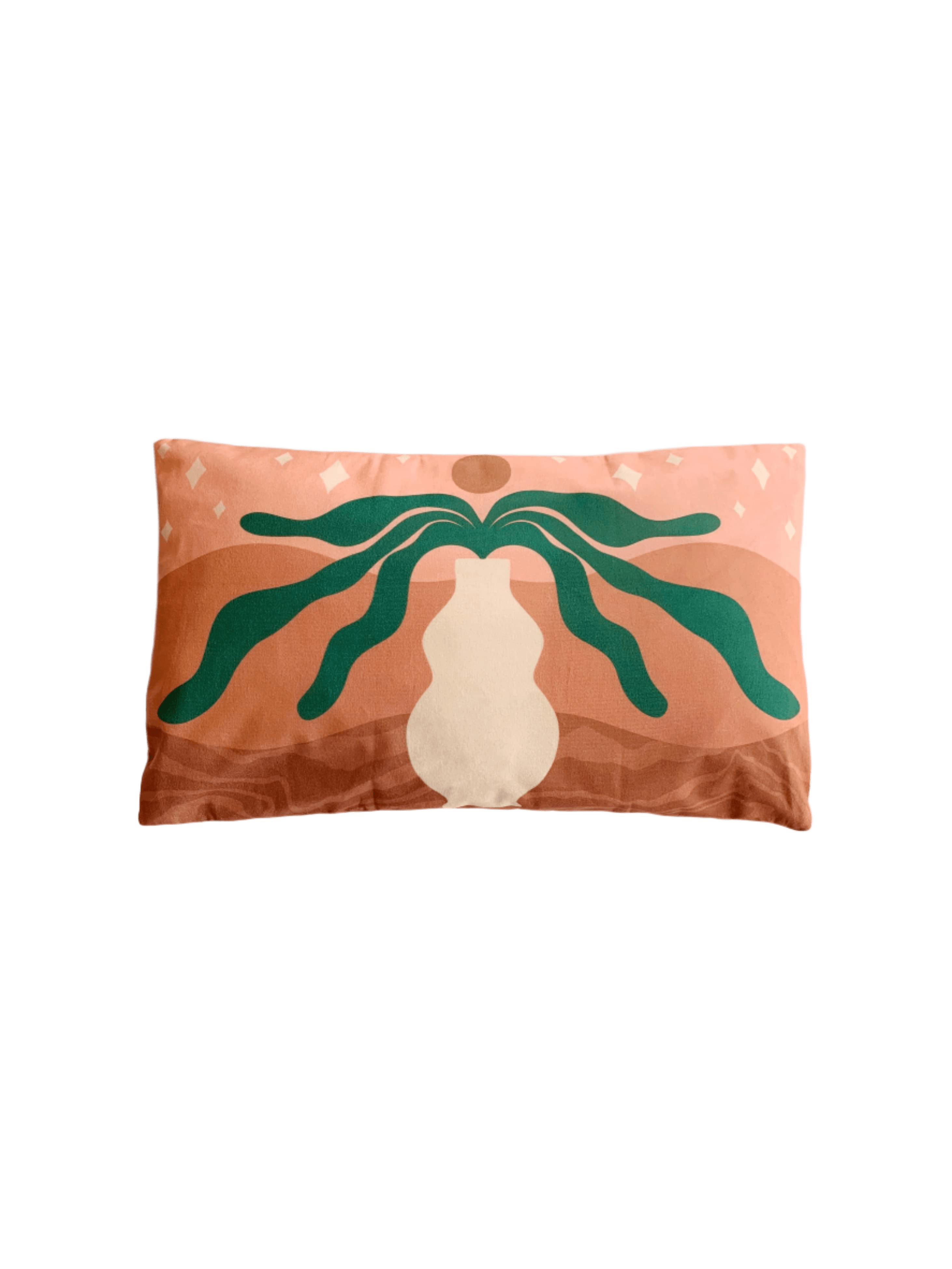 desert scene and vase cushion cover