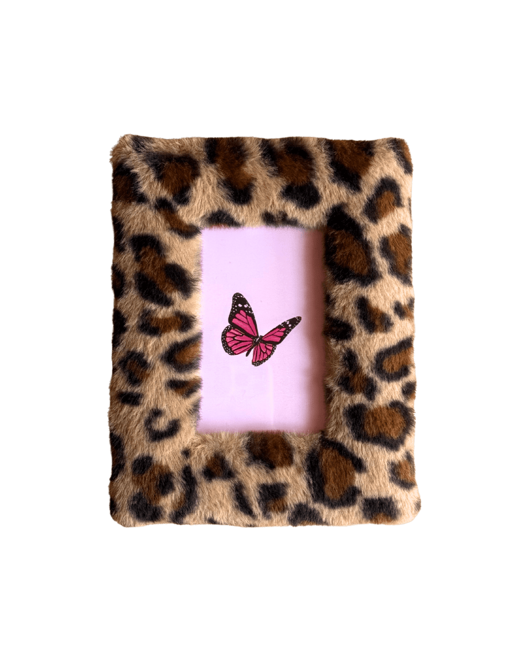 Leopard Print Fluffy Picture Frame