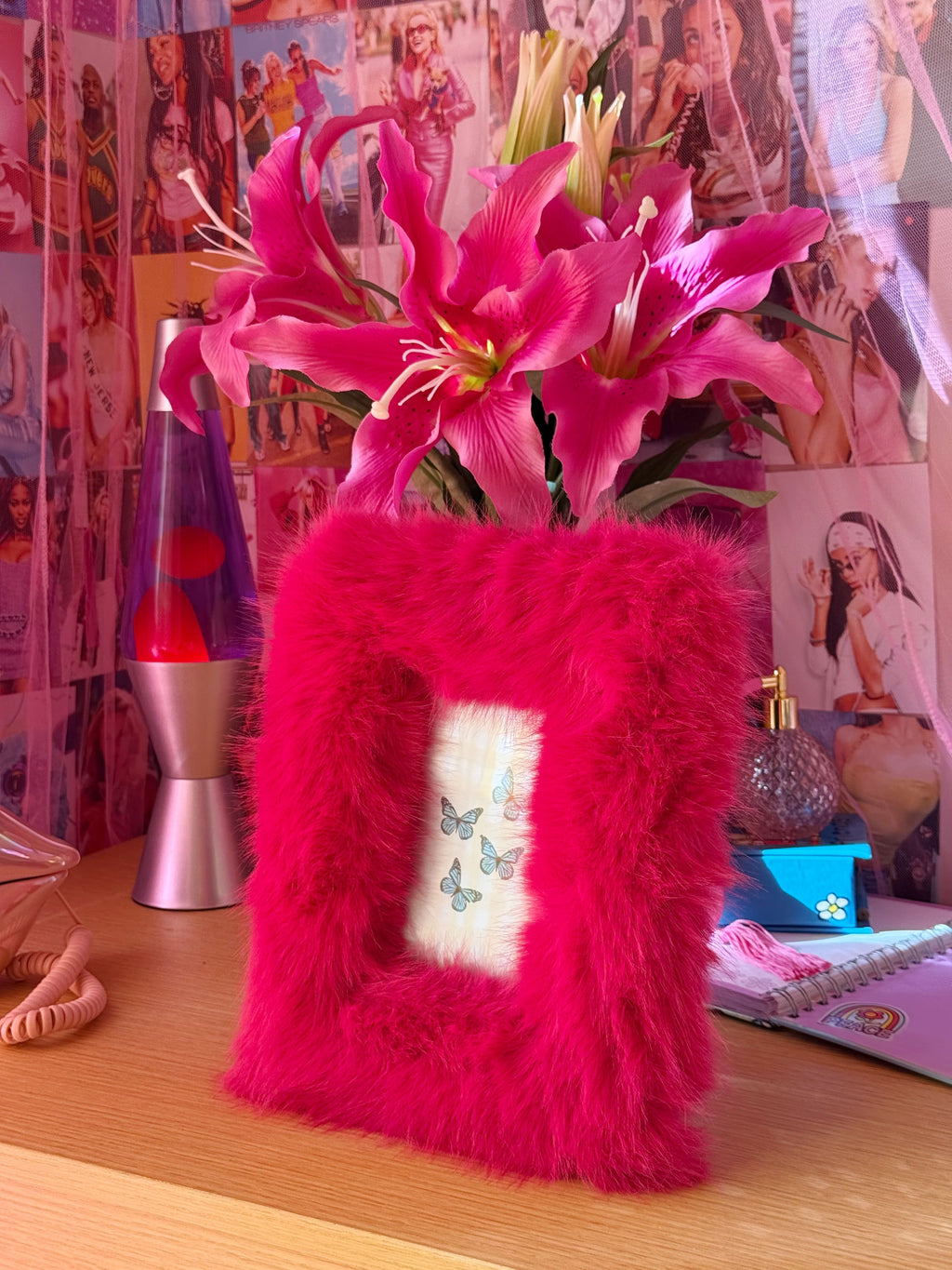 Pink Fluffy Picture Frame