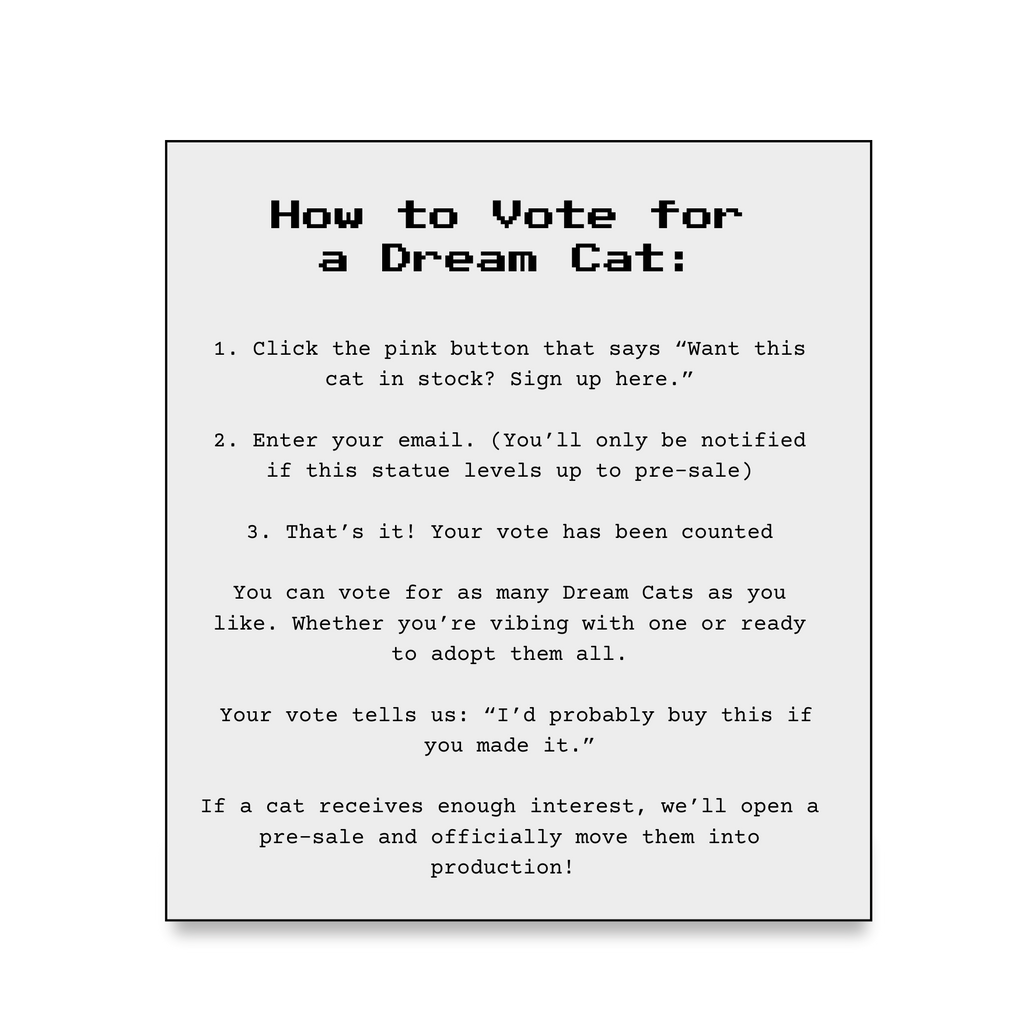 an instructions list for signing up to restocks