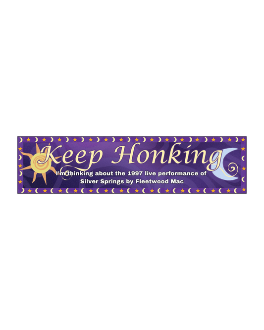 Keep Honking 1997 Silver Springs Bumper Sticker