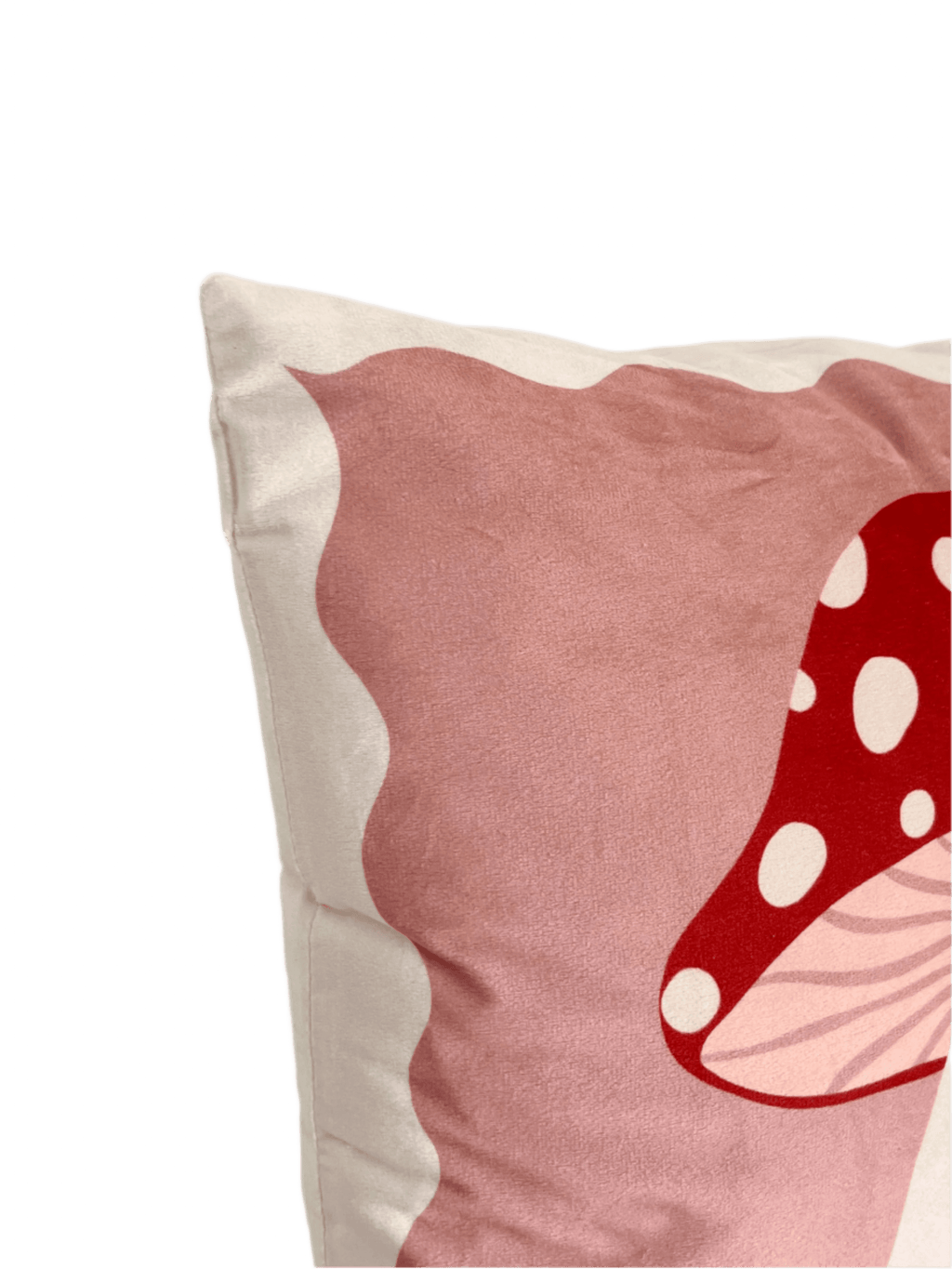 a toad stool cushion cover