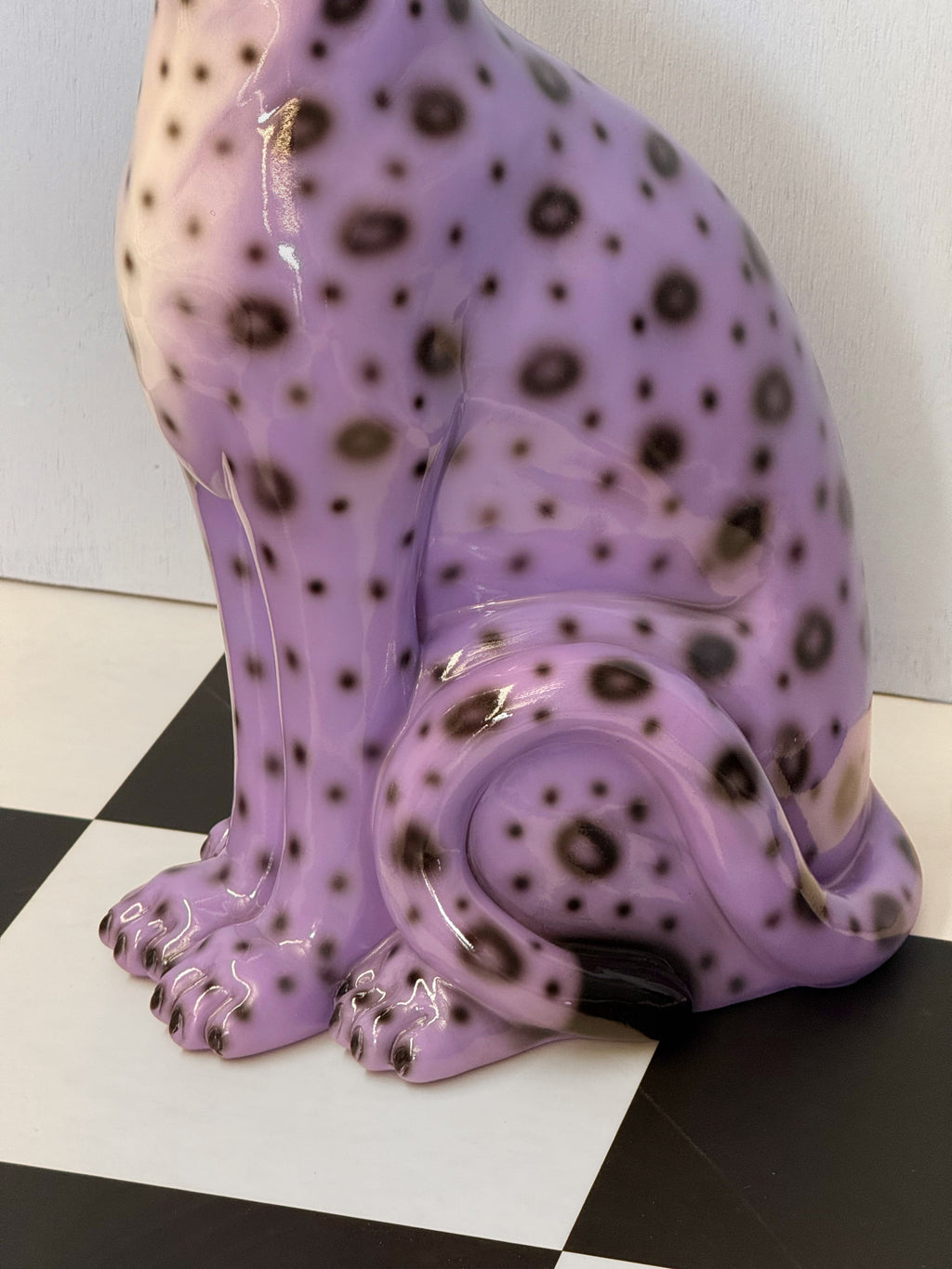 Wisteria the Purple Leopard Statue