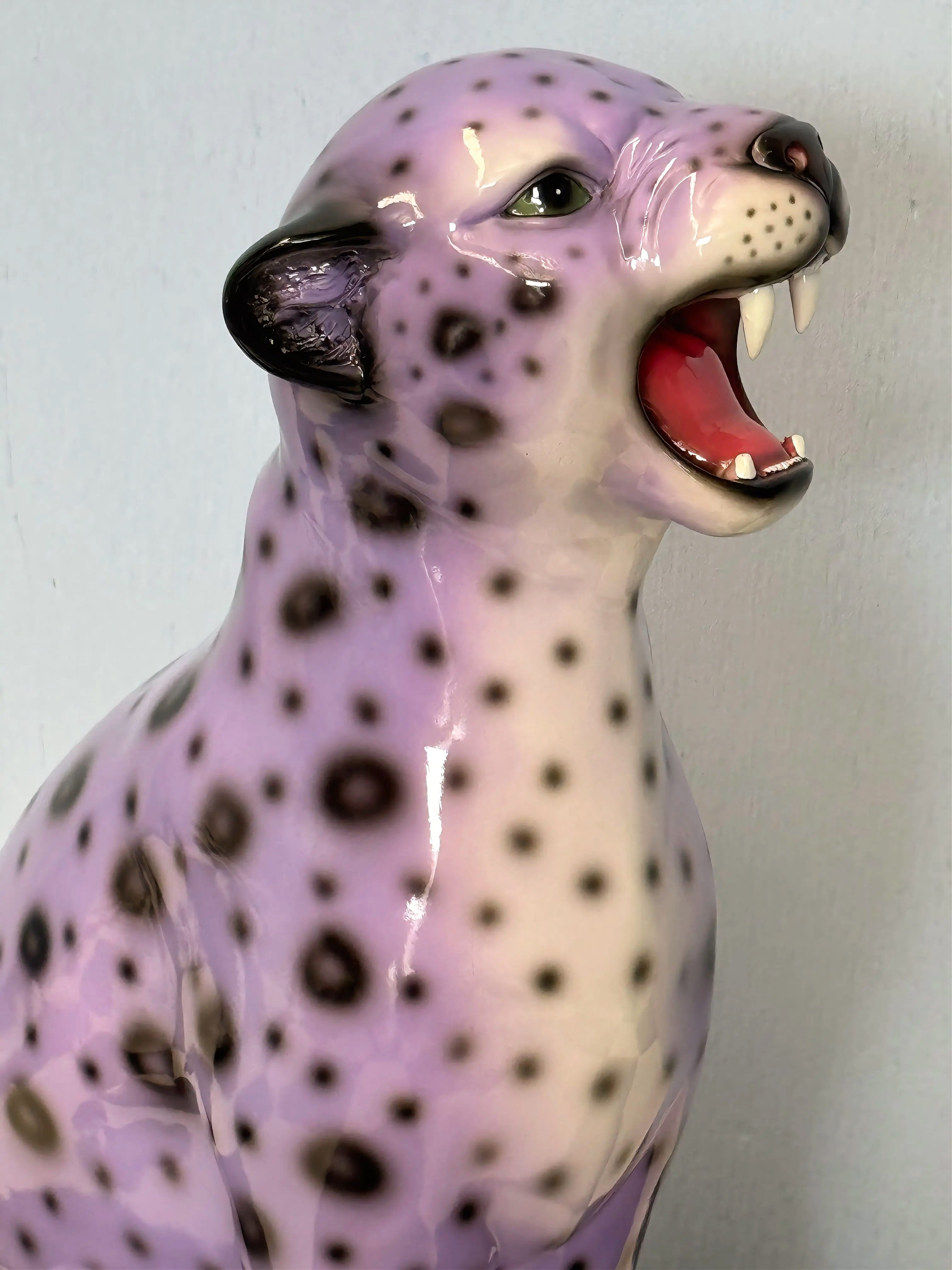 Wisteria the Purple Leopard Statue