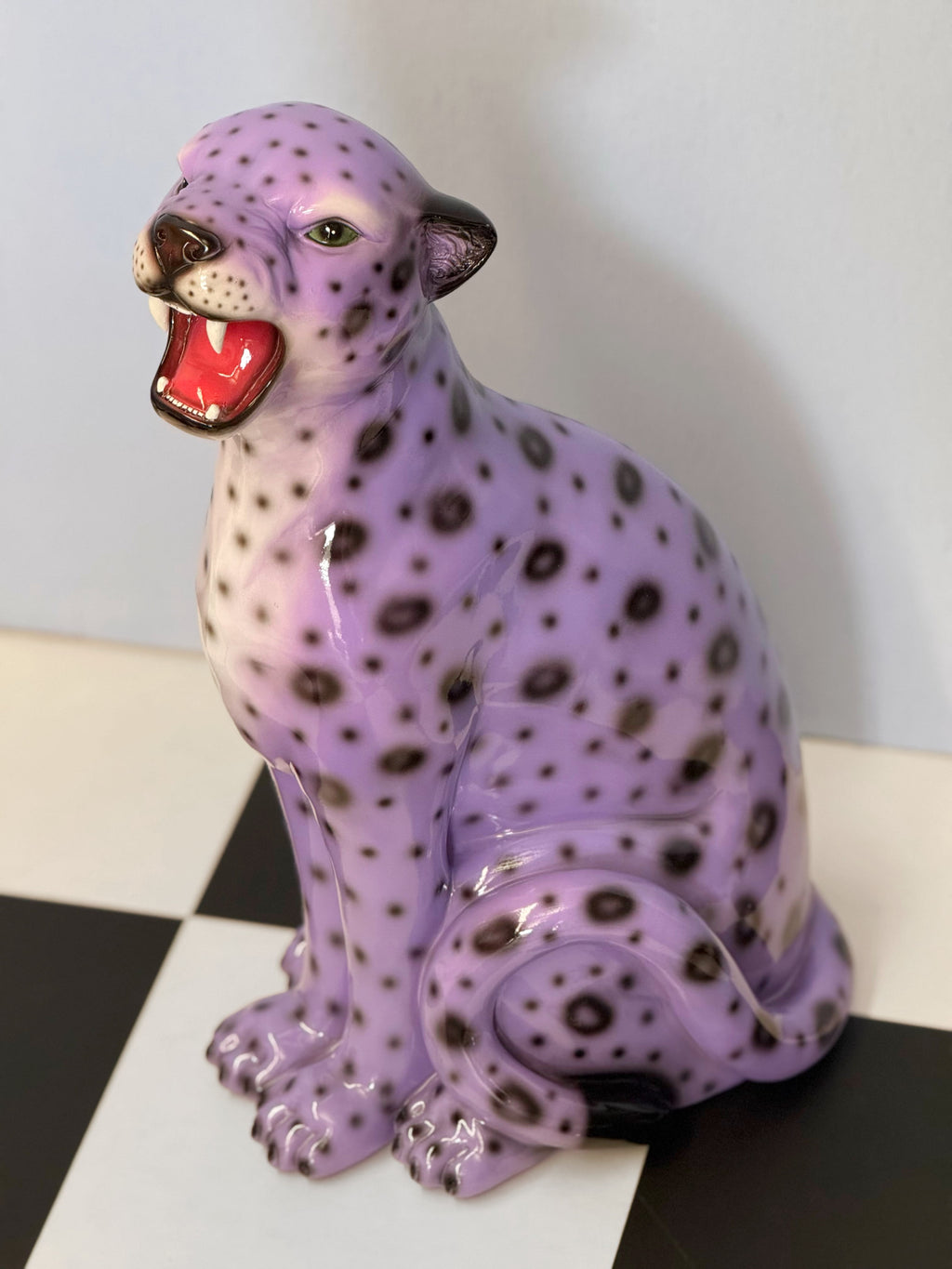 Wisteria the Purple Leopard Statue