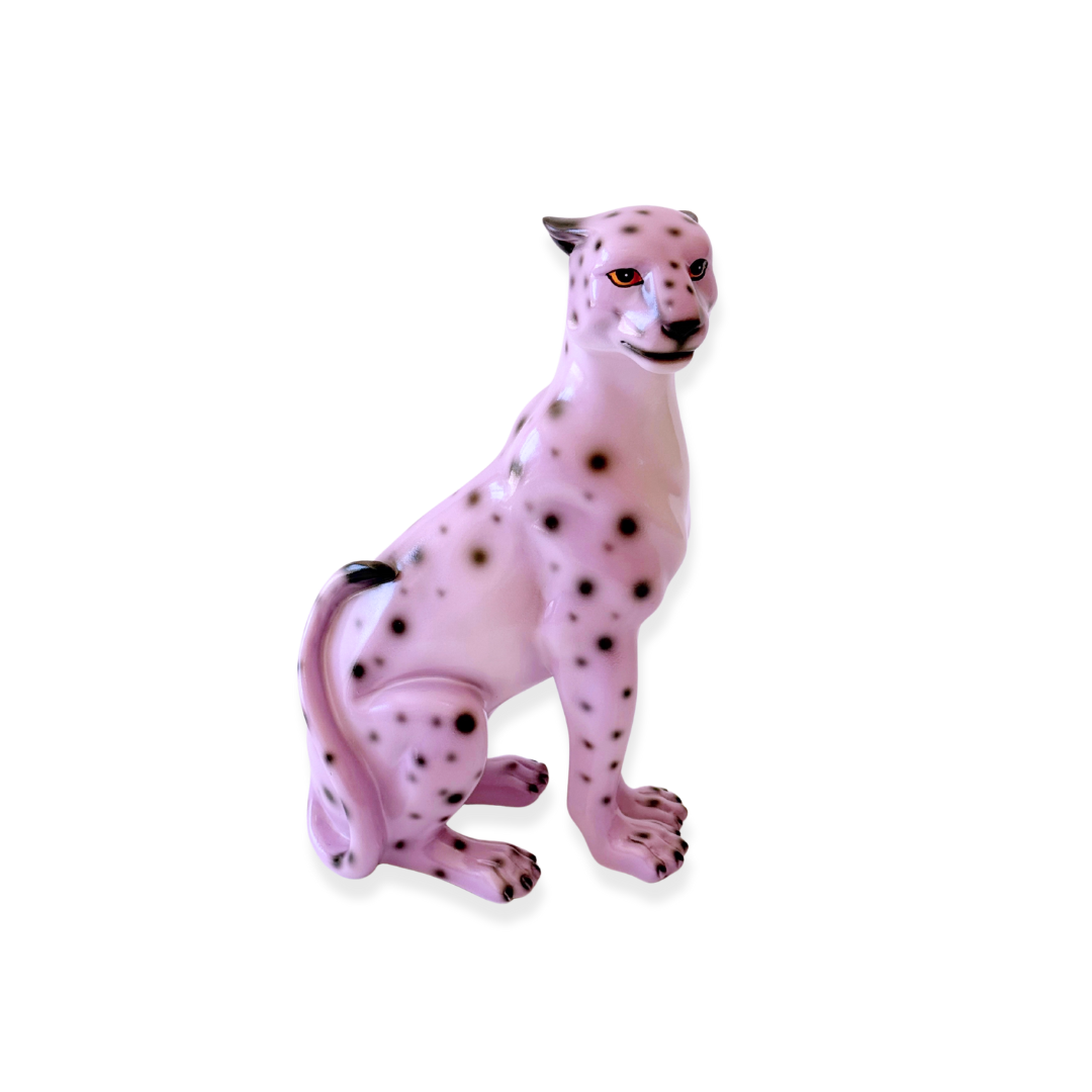 Lily the Lilac Leopard Statue