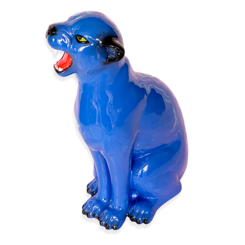 Neptune the Blue Panther Statue