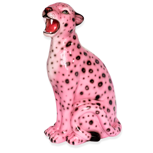 Blossom the Pink Leopard Statue