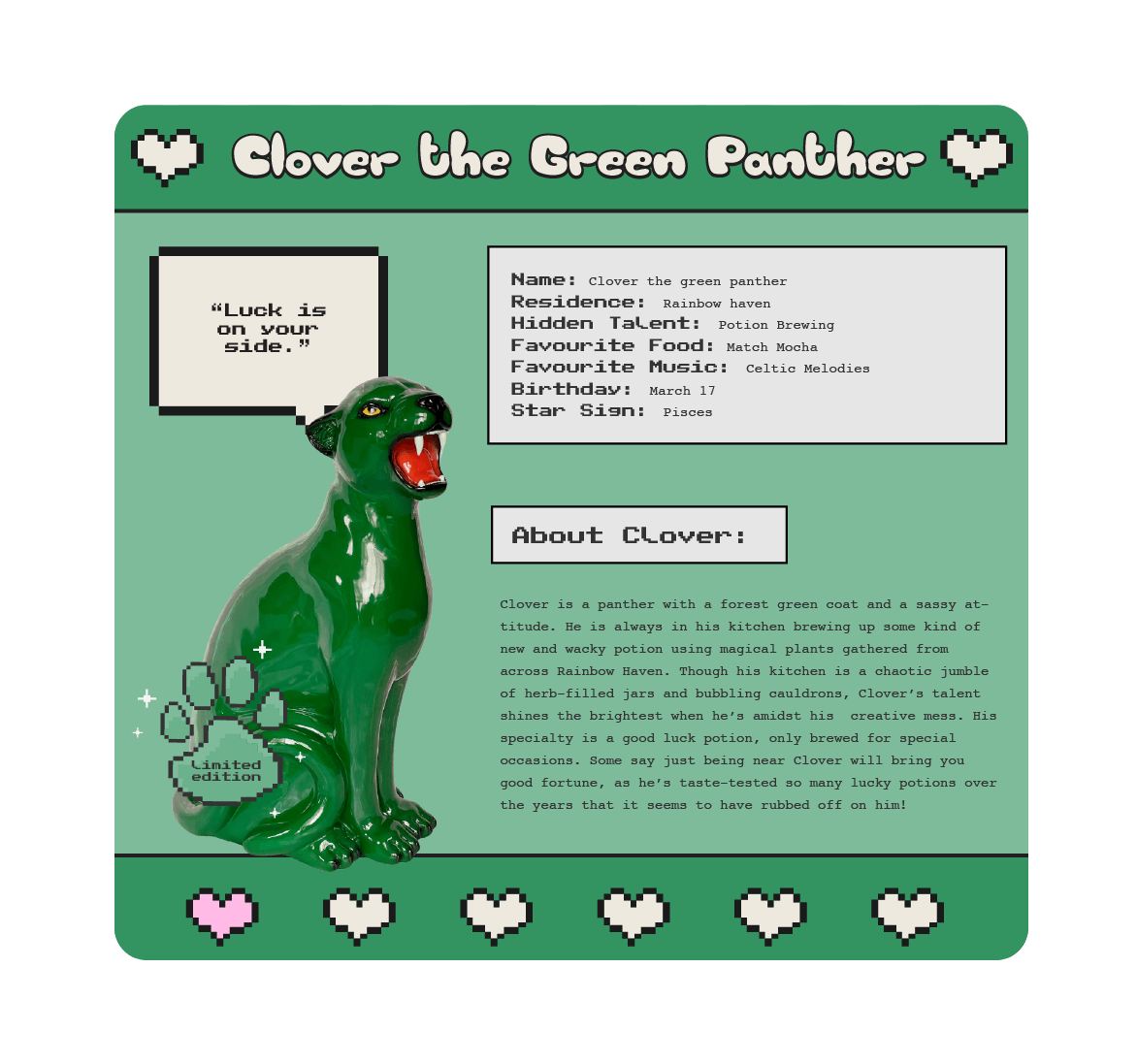 a personality profile of a cat statue