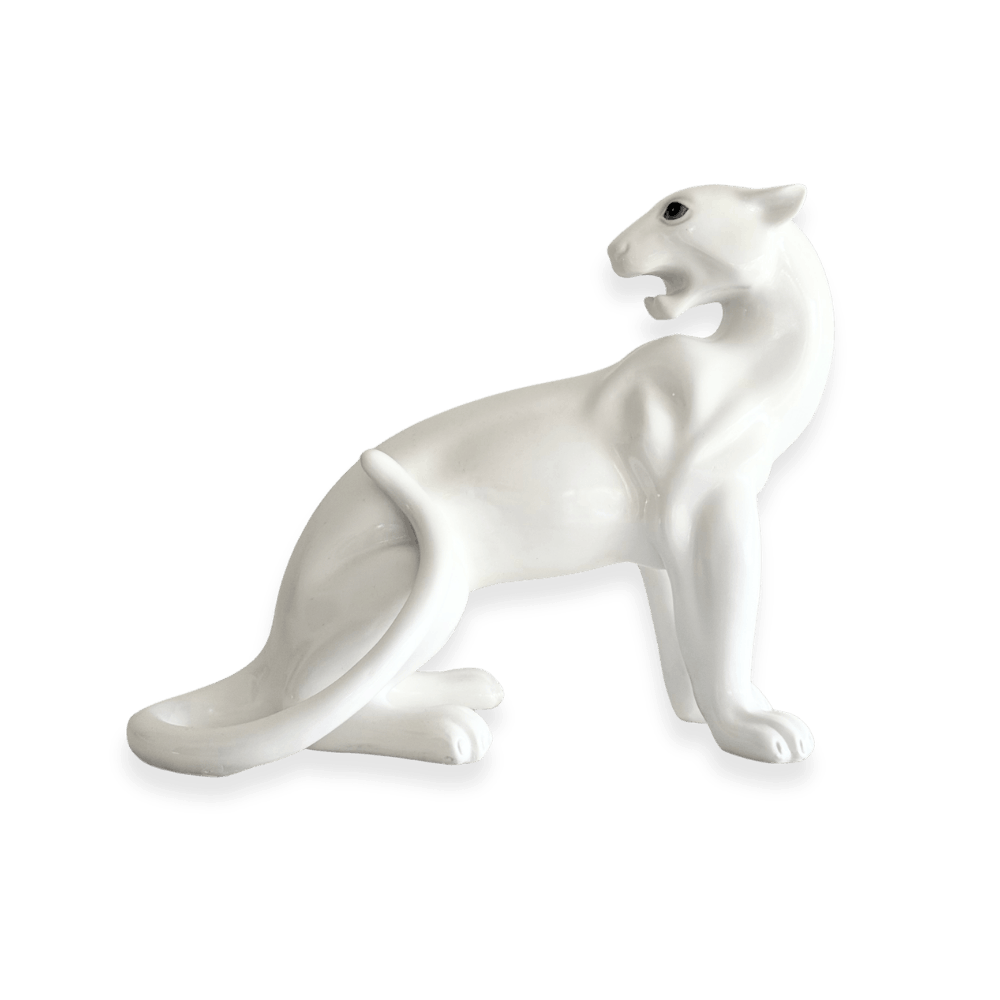 Cloud the White Panther Statue