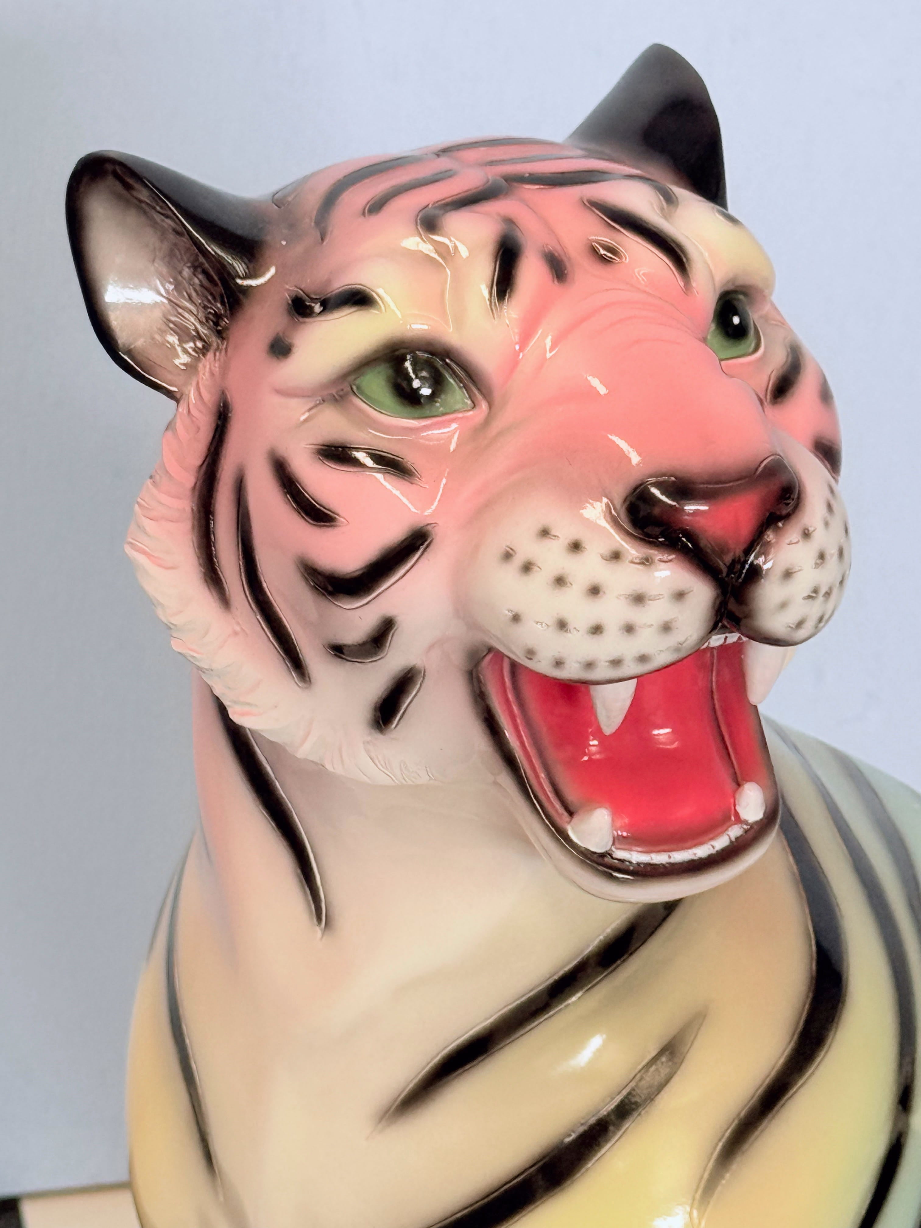 COMING SOON Daydream the Pastel Rainbow Tiger Statue