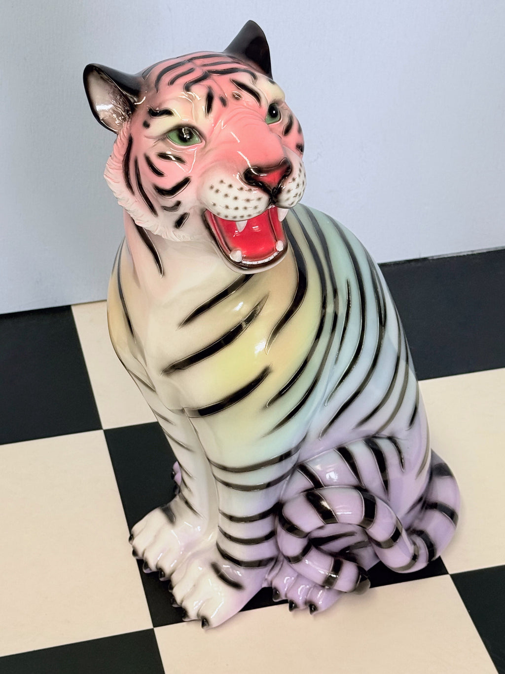COMING SOON Daydream the Pastel Rainbow Tiger Statue