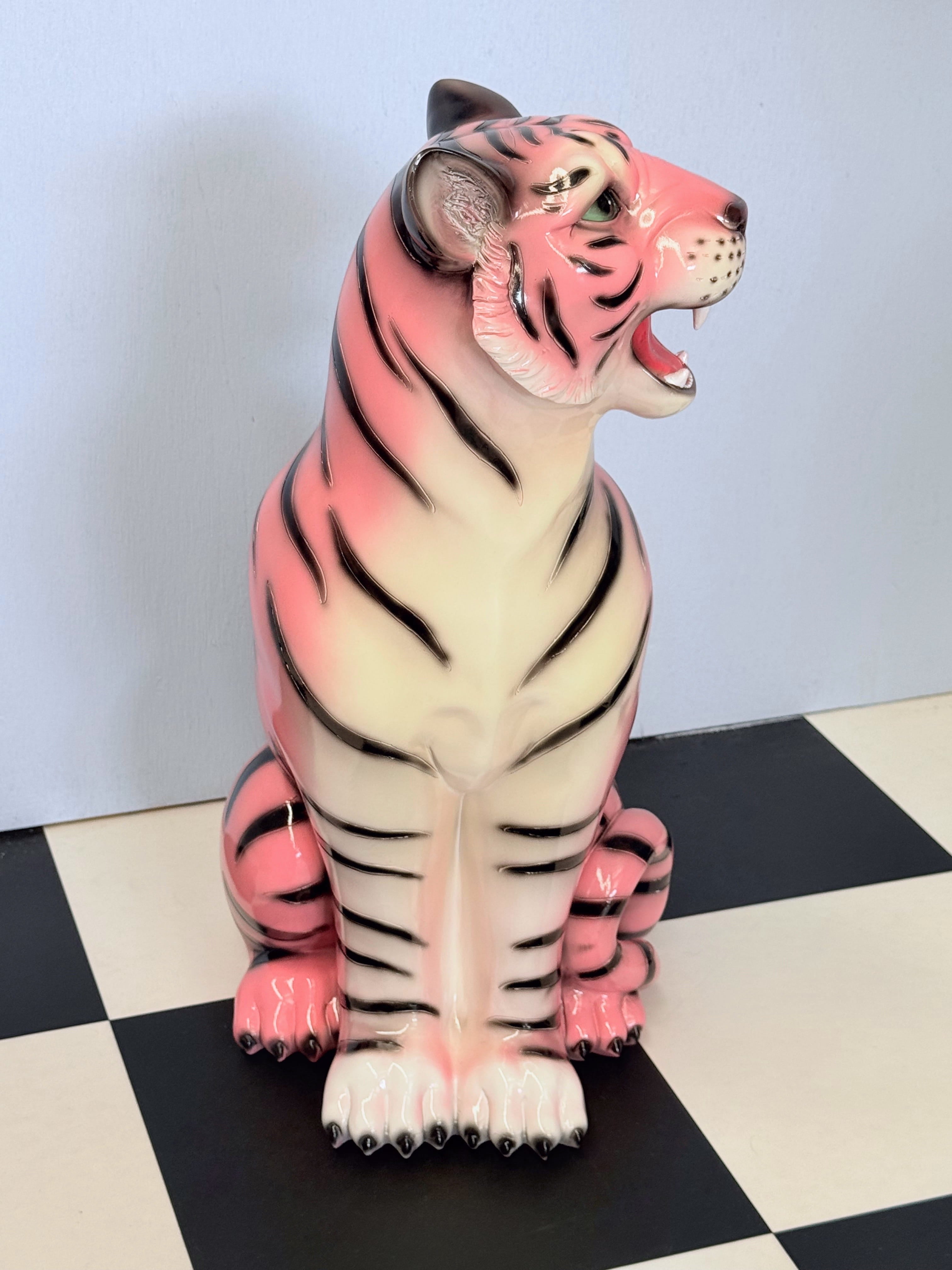 COMING SOON Flora the Pink Tiger Statue