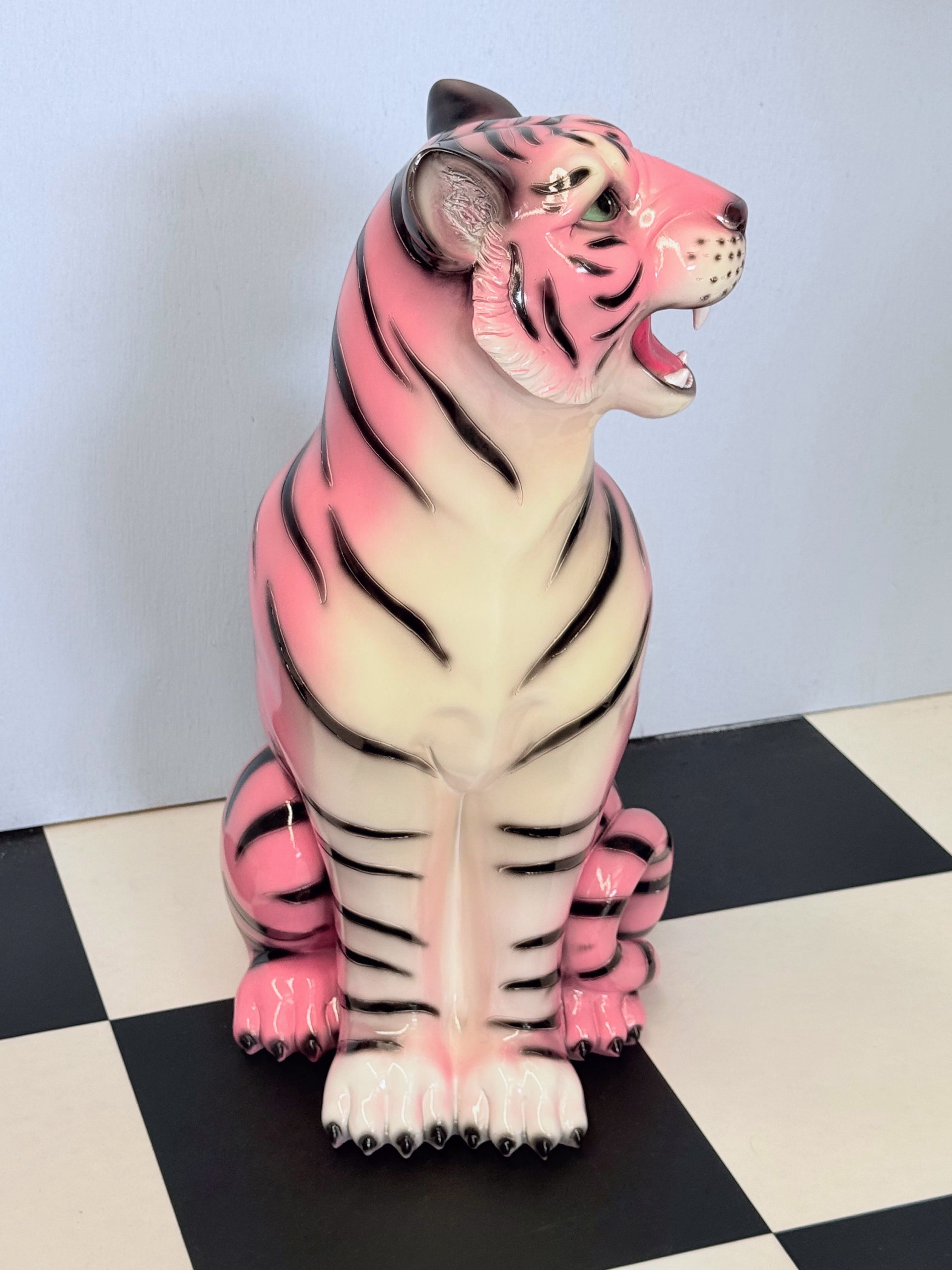 Flora the Pink Tiger Statue