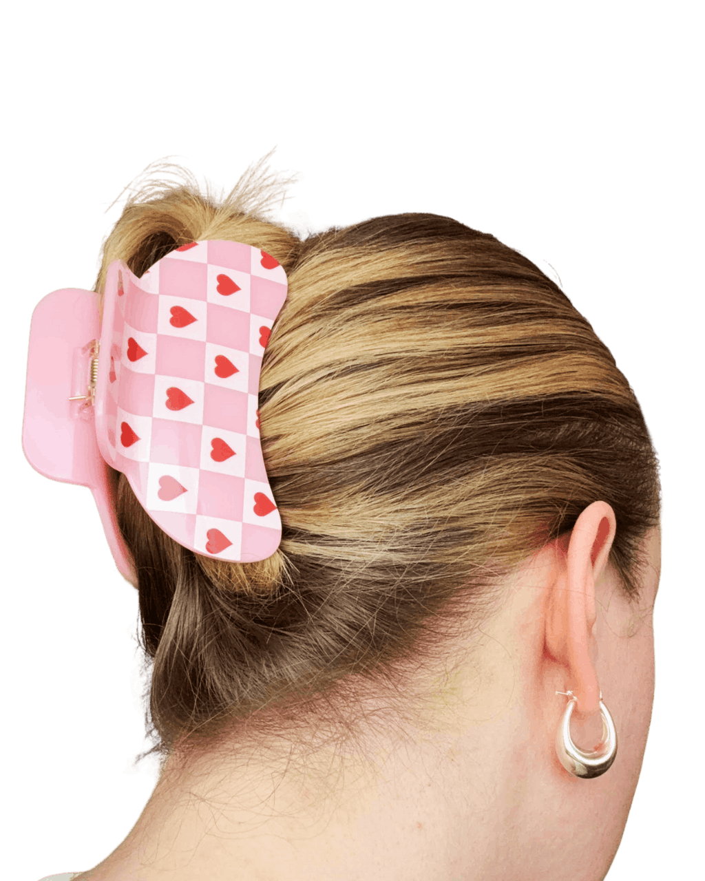 Cherry Heart  Hair Claw Clip