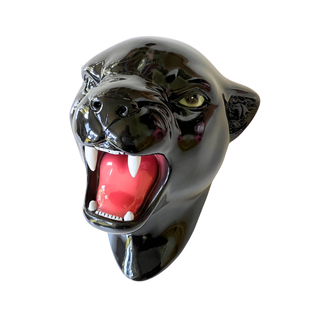 Midnight the Classic Black Panther Wall Mounted Head