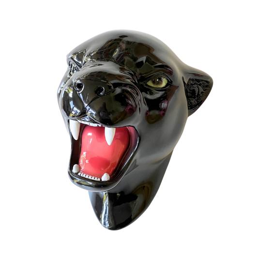 Midnight the Classic Black Panther Wall Mounted Head