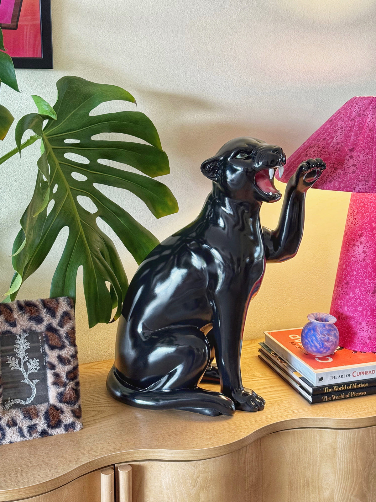 Obsidian the Black Panther Statue
