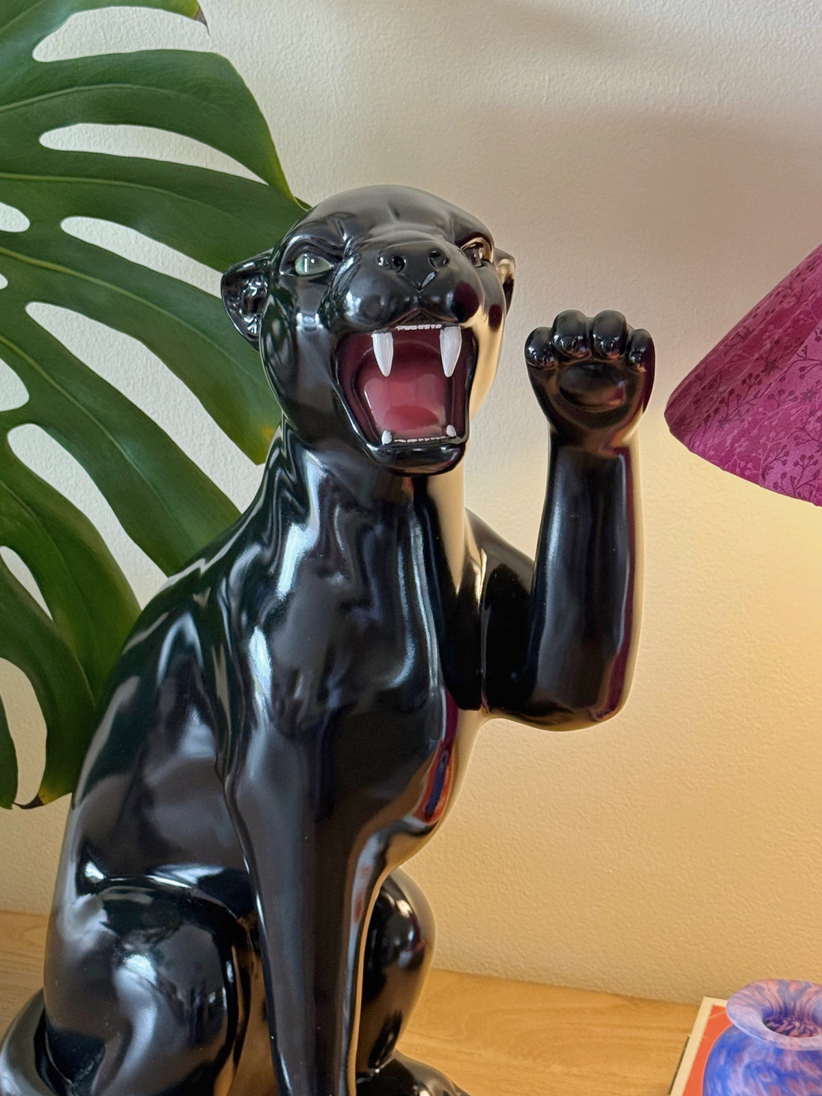 Obsidian the Black Panther Statue