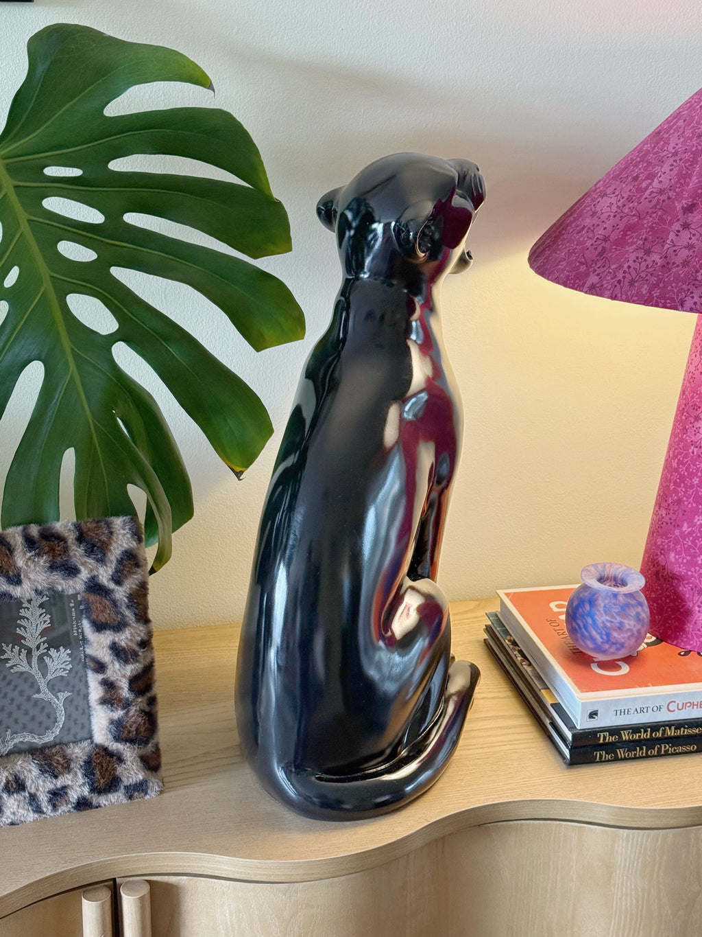 Obsidian the Black Panther Statue